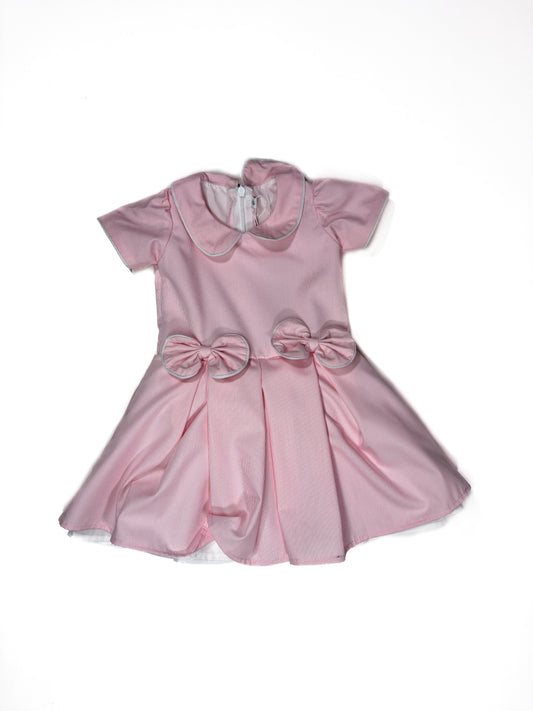 Vestido Rosa Lazos