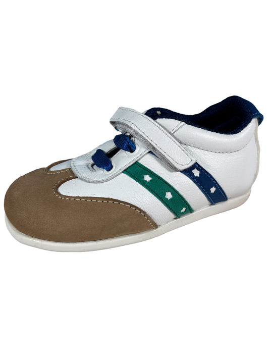 Zapato Deportivo Blanco/Cafe