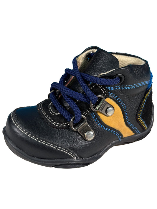 Zapato Botin Negro/Azul