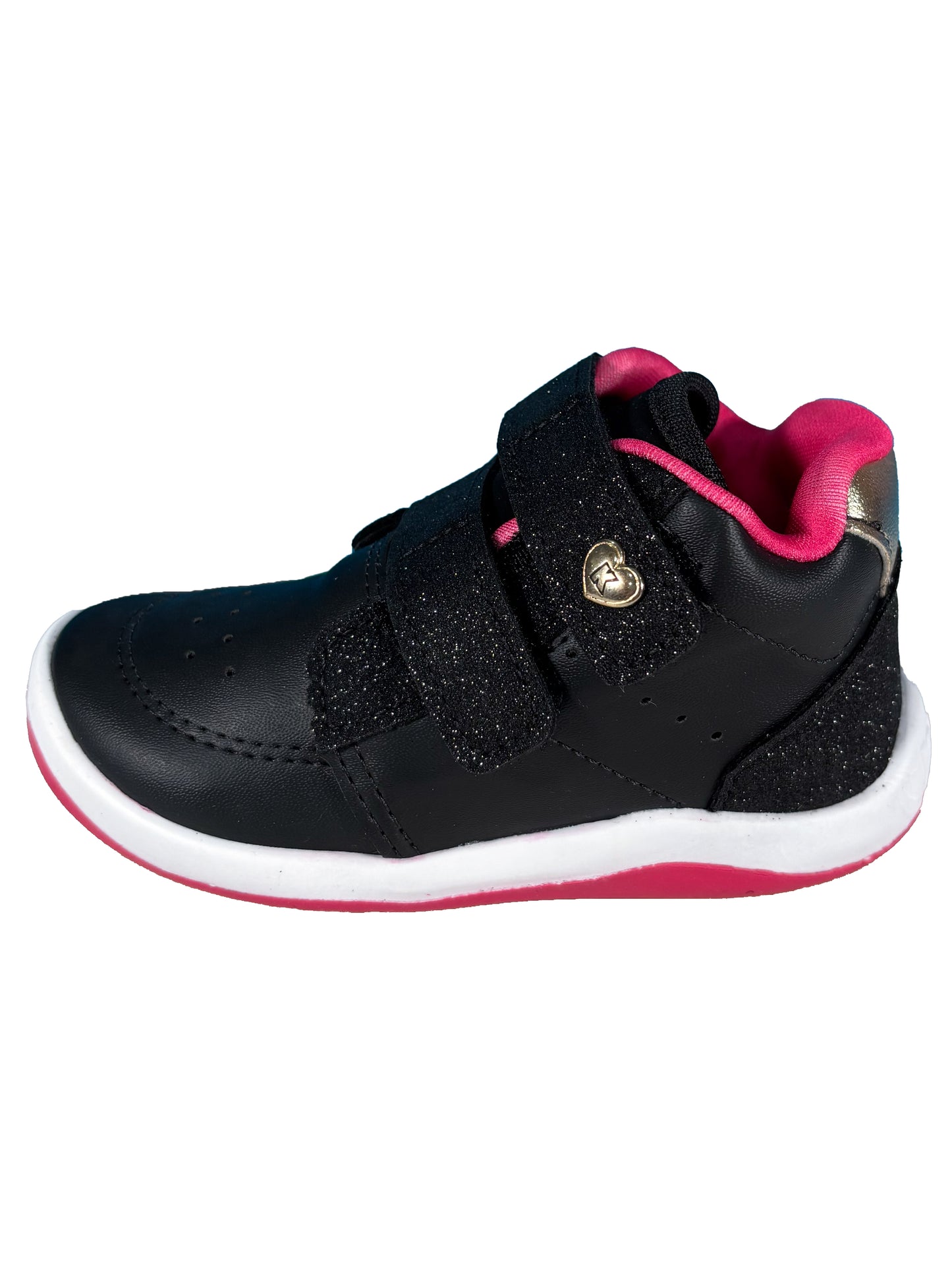 Zapato Botin Negro/Fucsia