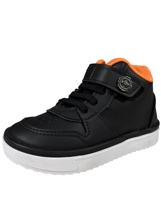 Zapato Botin Negro/Naranja