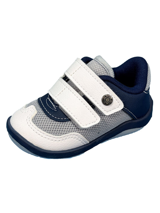 Zapato con Velcro Azul/Blanco