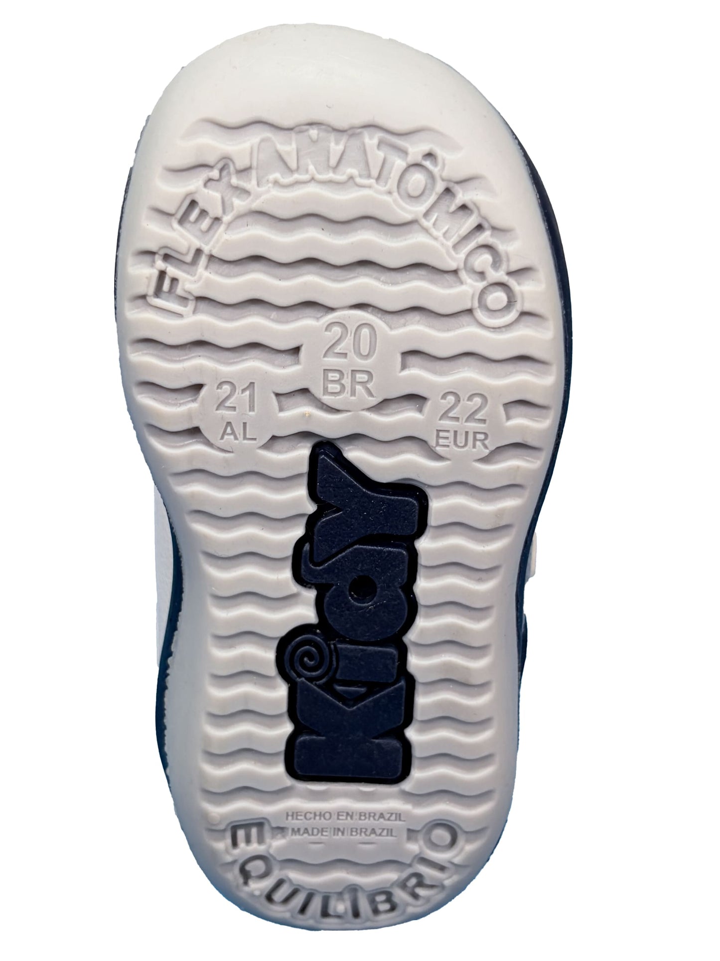 Zapato con Velcro Azul/Blanco