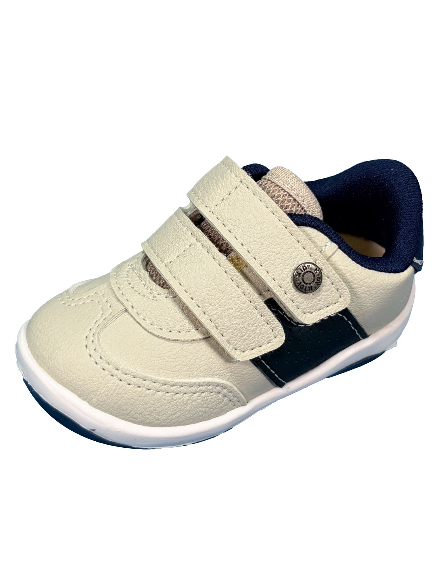 Zapato con Velcro Offwhite/Azul