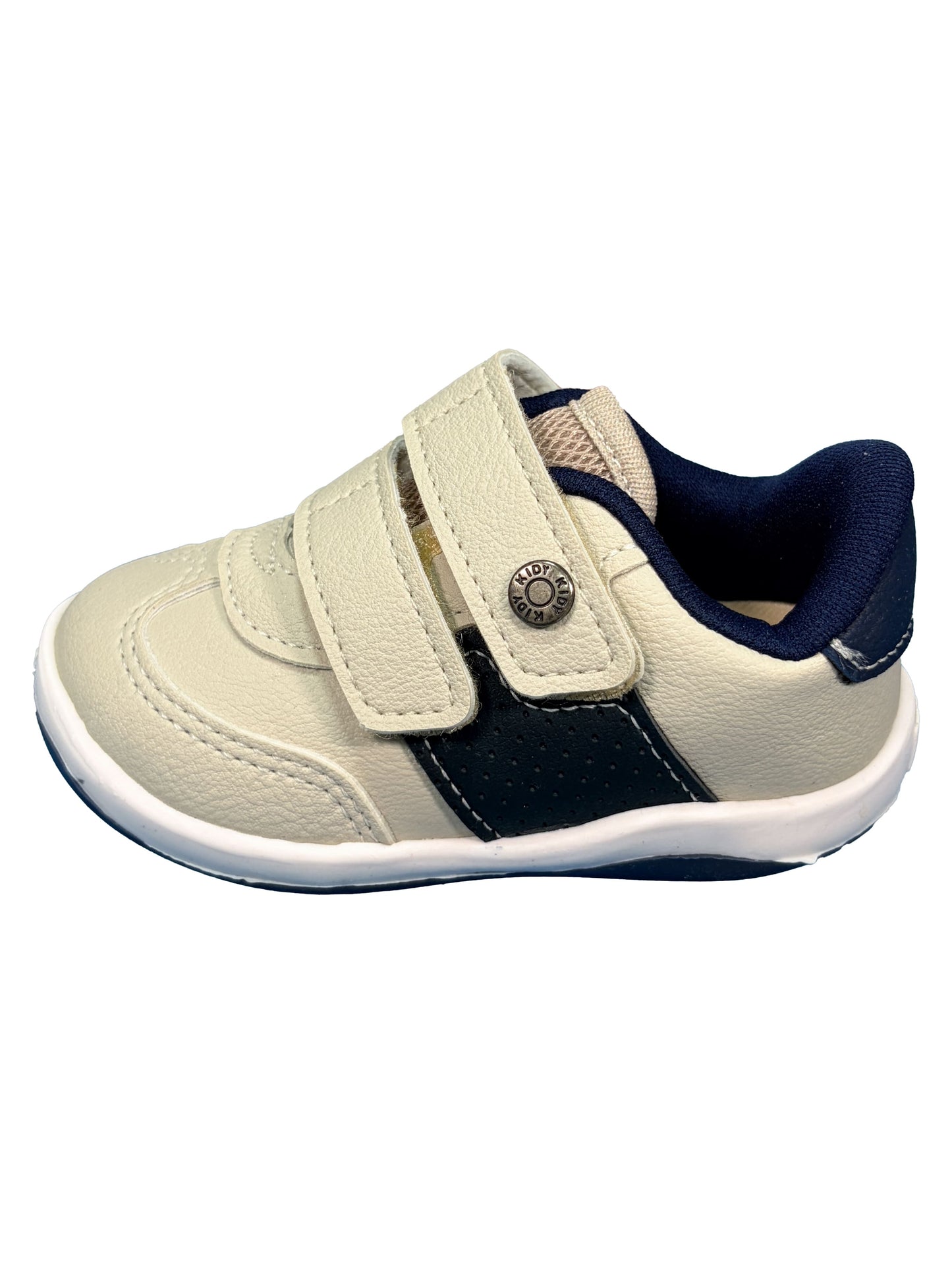 Zapato con Velcro Offwhite/Azul