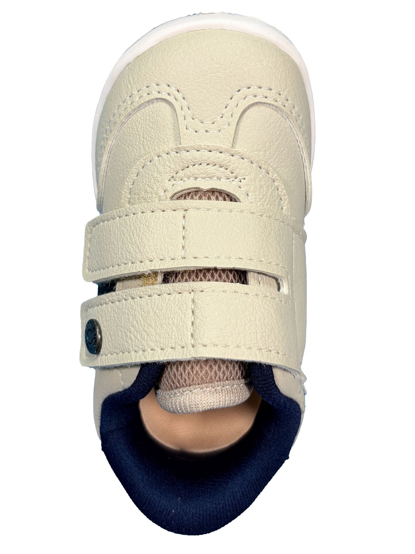 Zapato con Velcro Offwhite/Azul