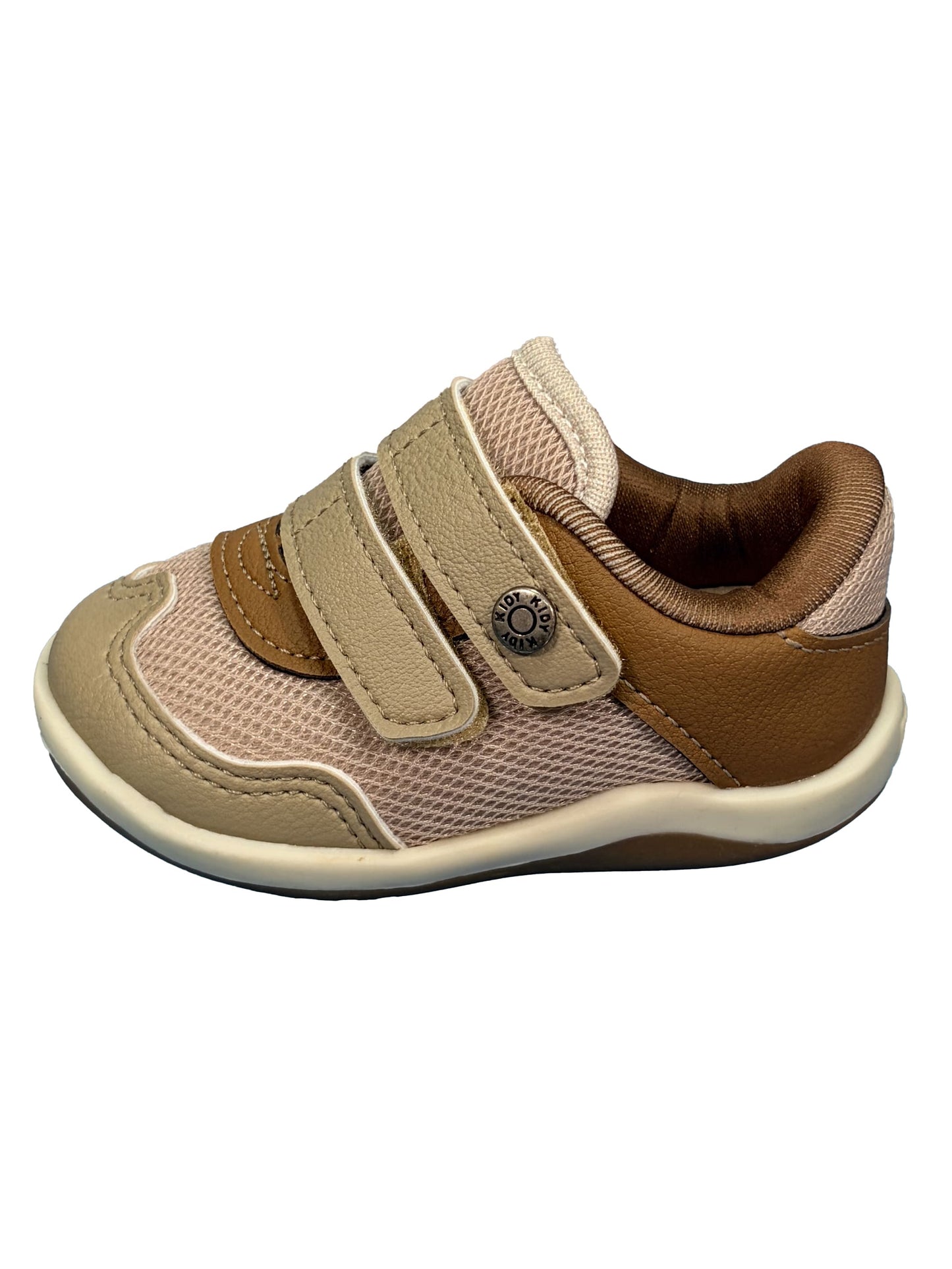Zapato con Velcro Habano/Cafe