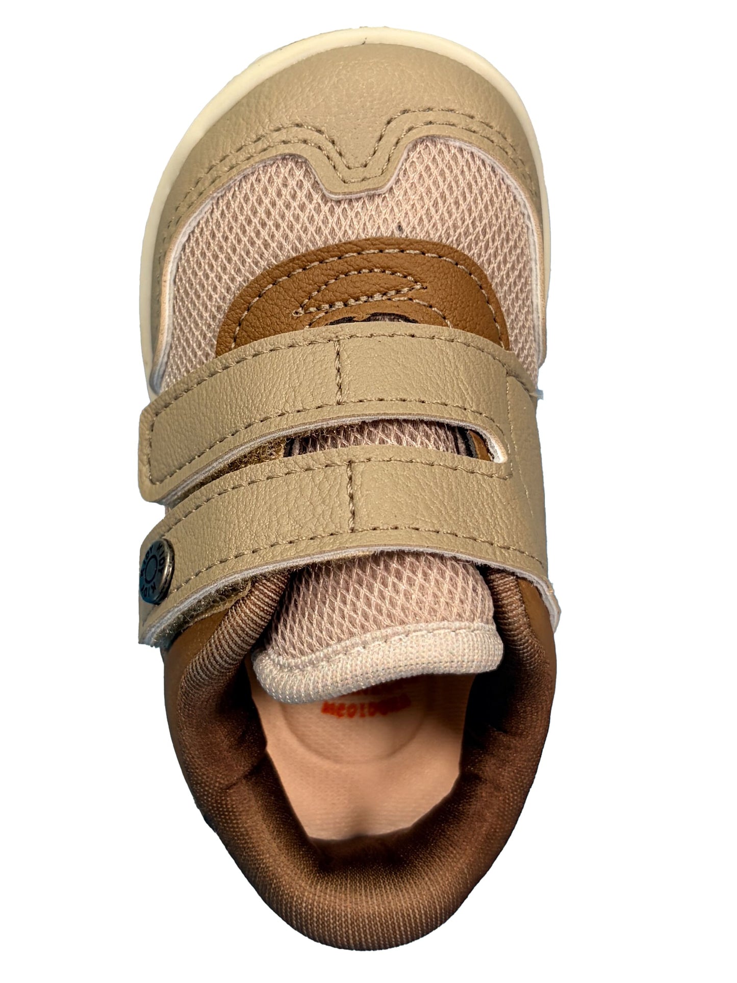 Zapato con Velcro Habano/Cafe