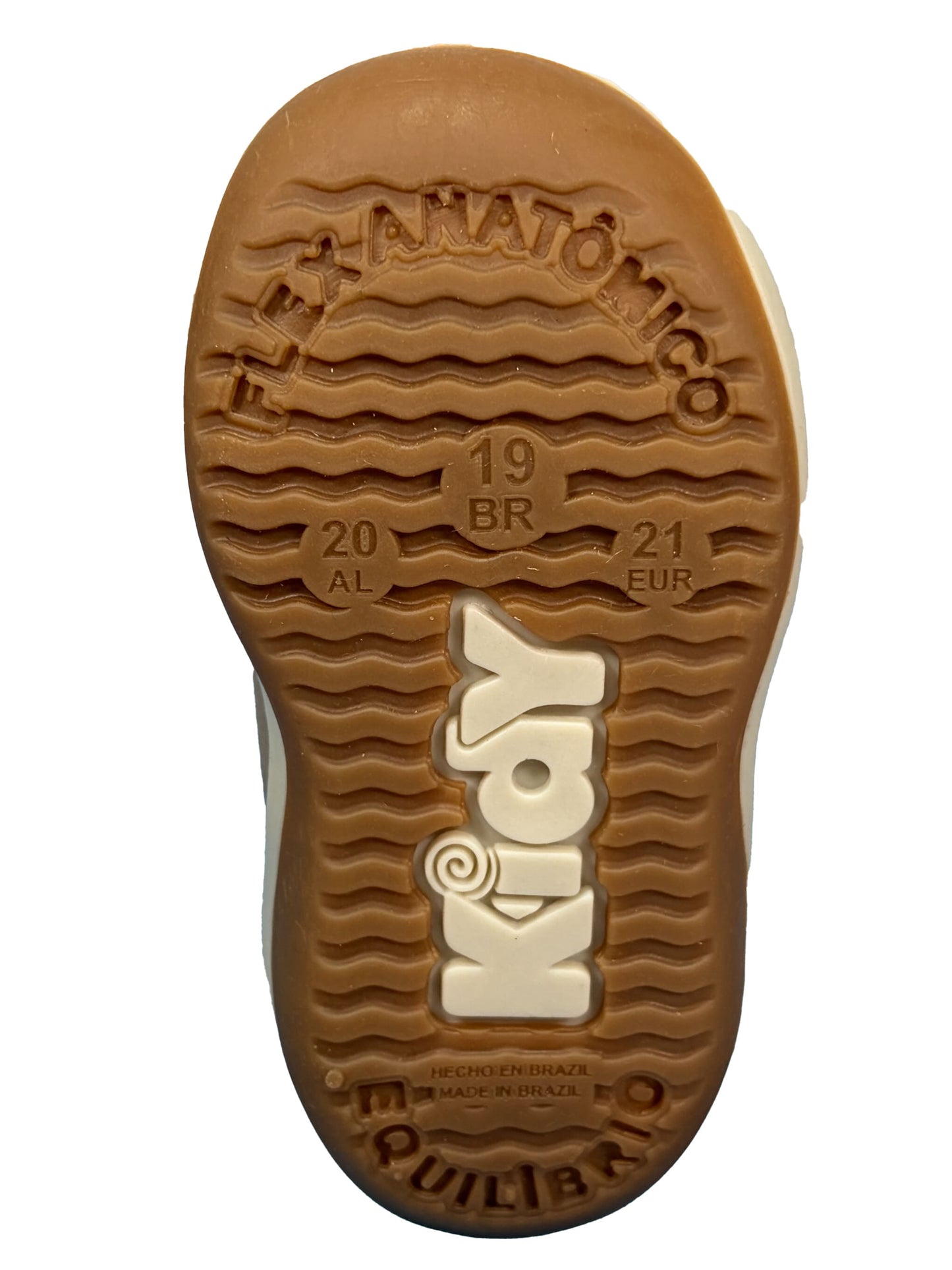 Zapato con Velcro Habano/Cafe