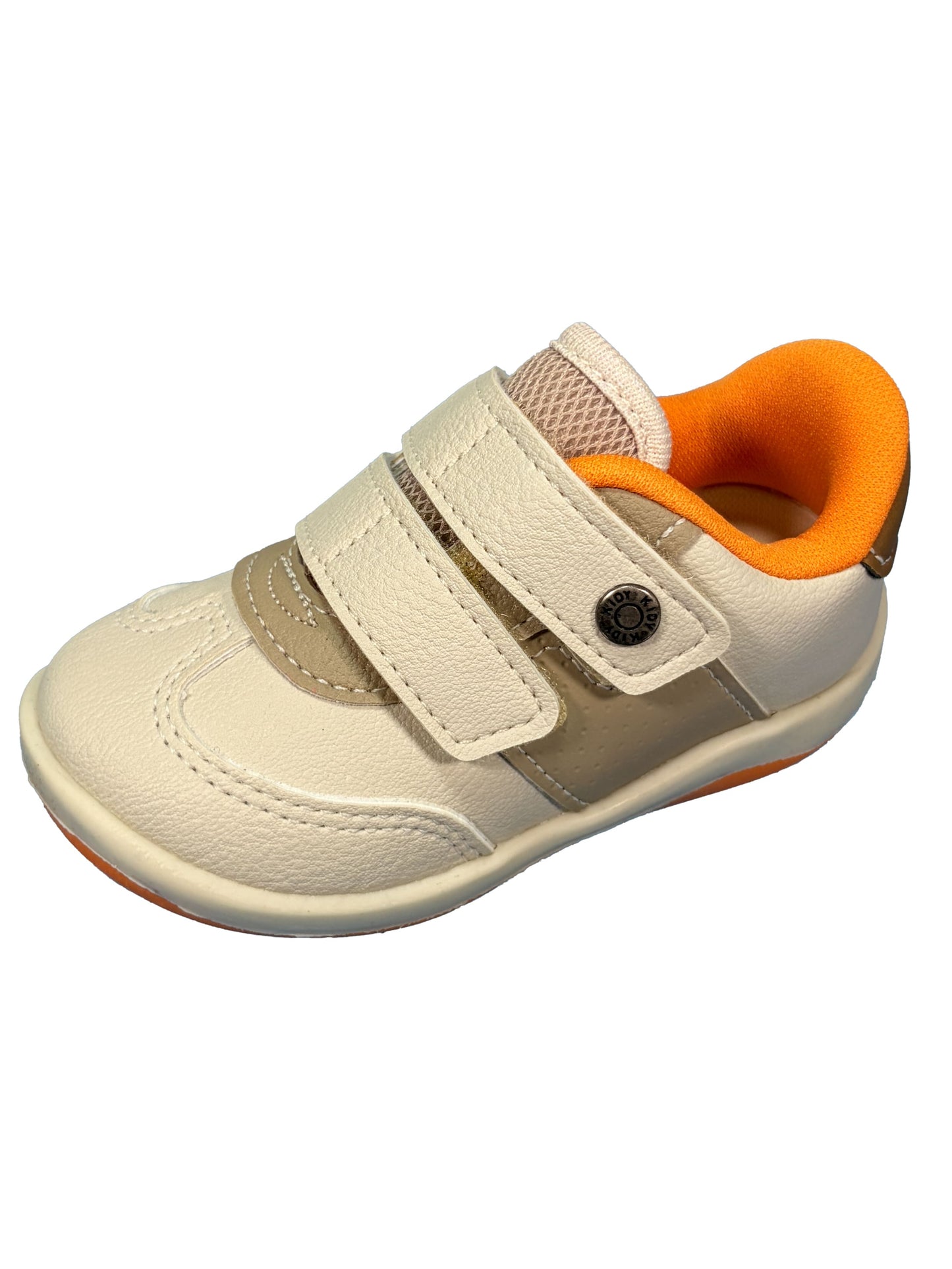 Zapato con Velcro Beige/Naranja