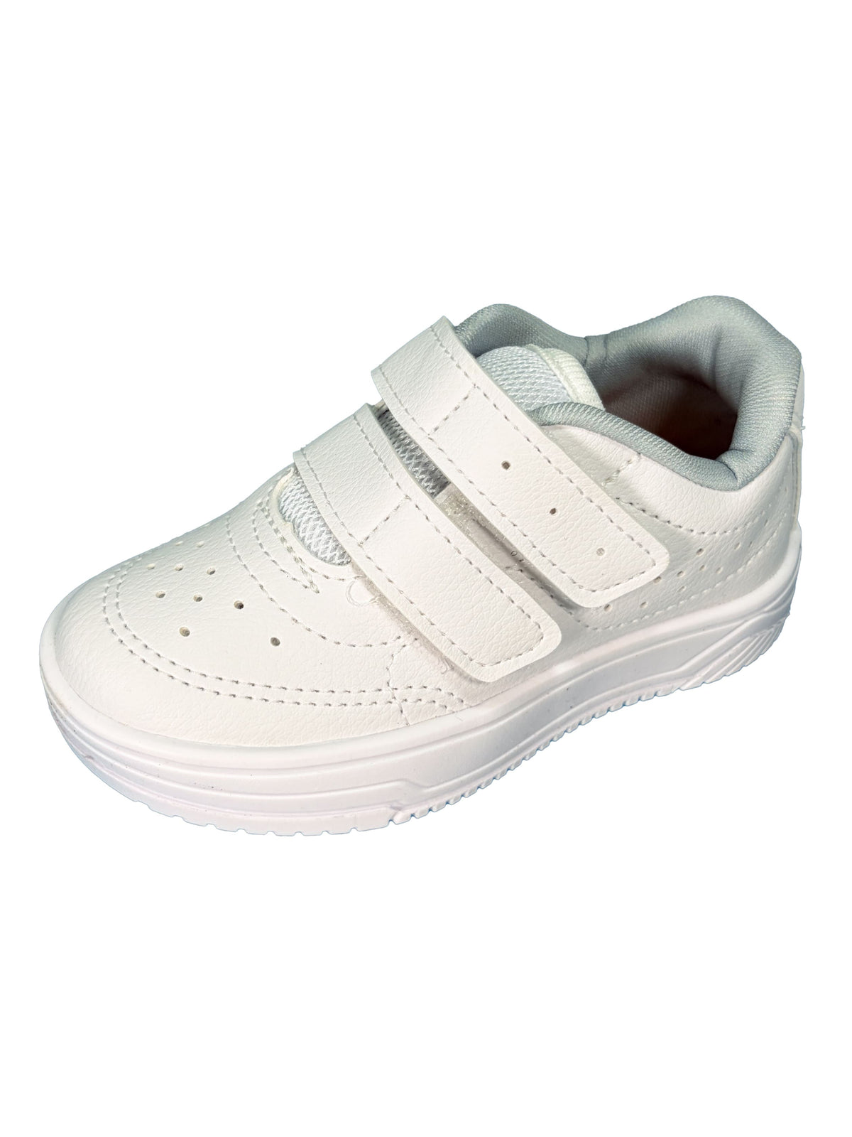 Zapato Blanco Doble Velcro