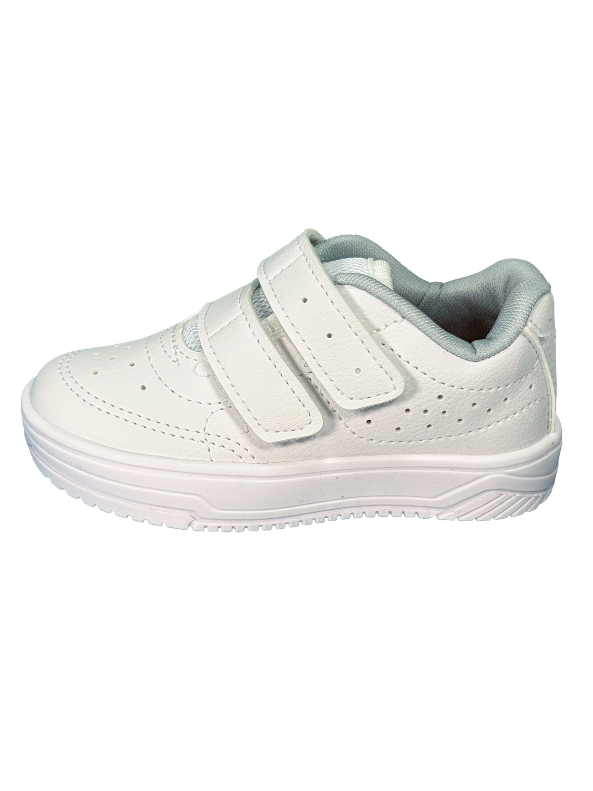 Zapato Blanco Doble Velcro