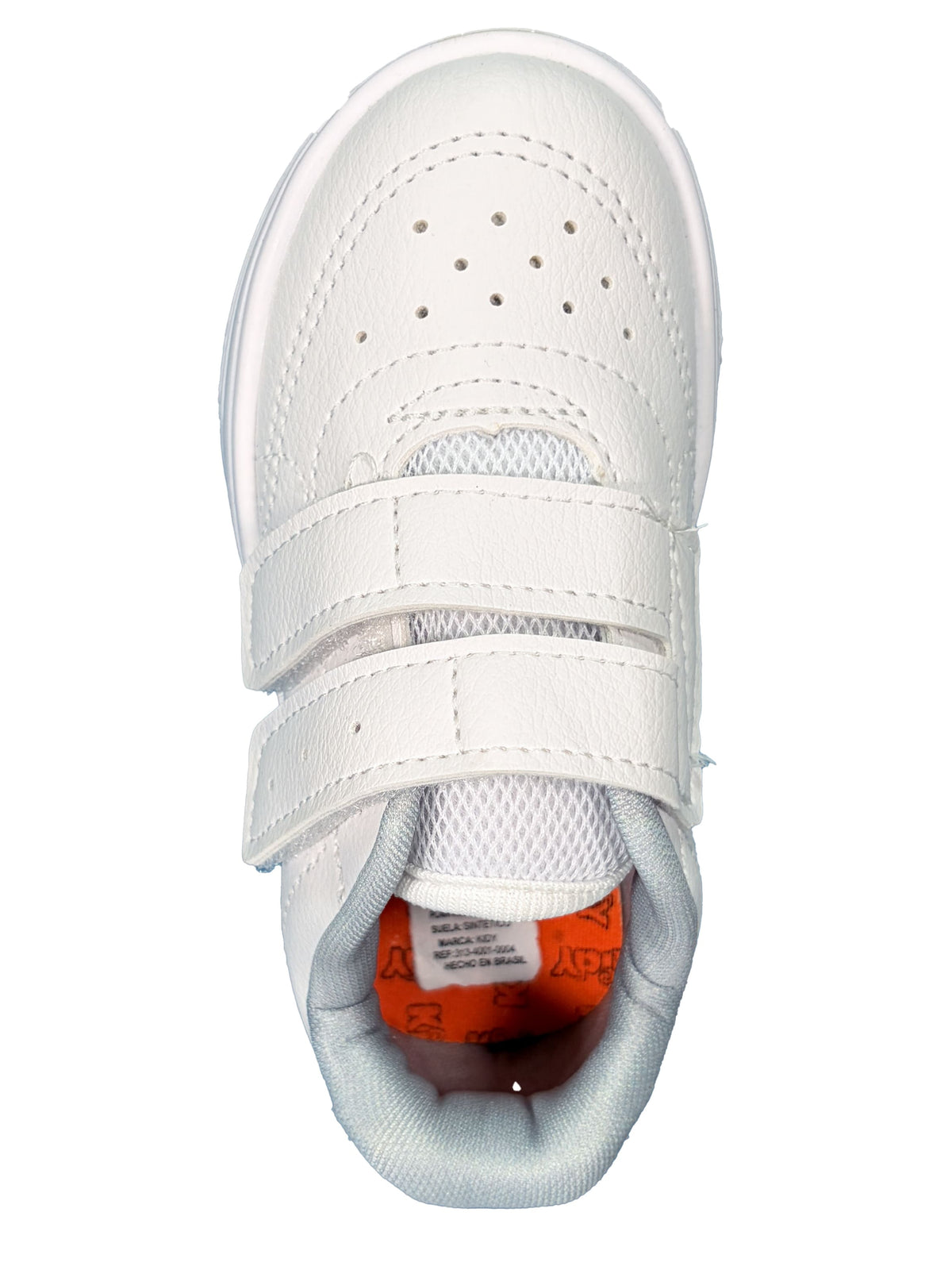 Zapato Blanco Doble Velcro