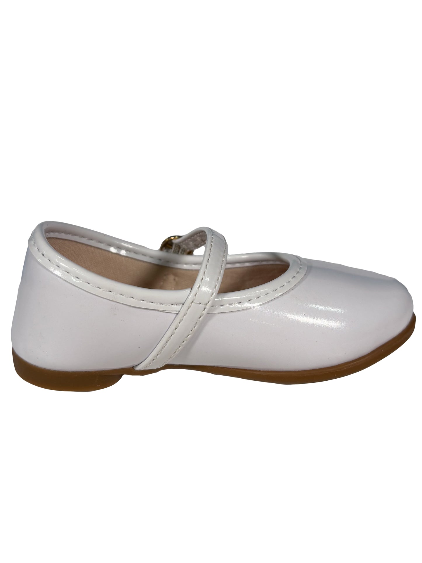 Zapato Muñeca Charol Blanco