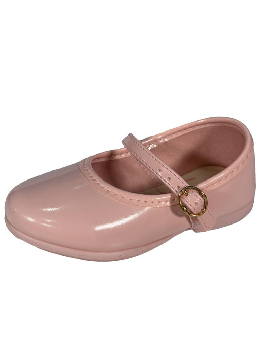 Zapato Muñeca Charol Rosado