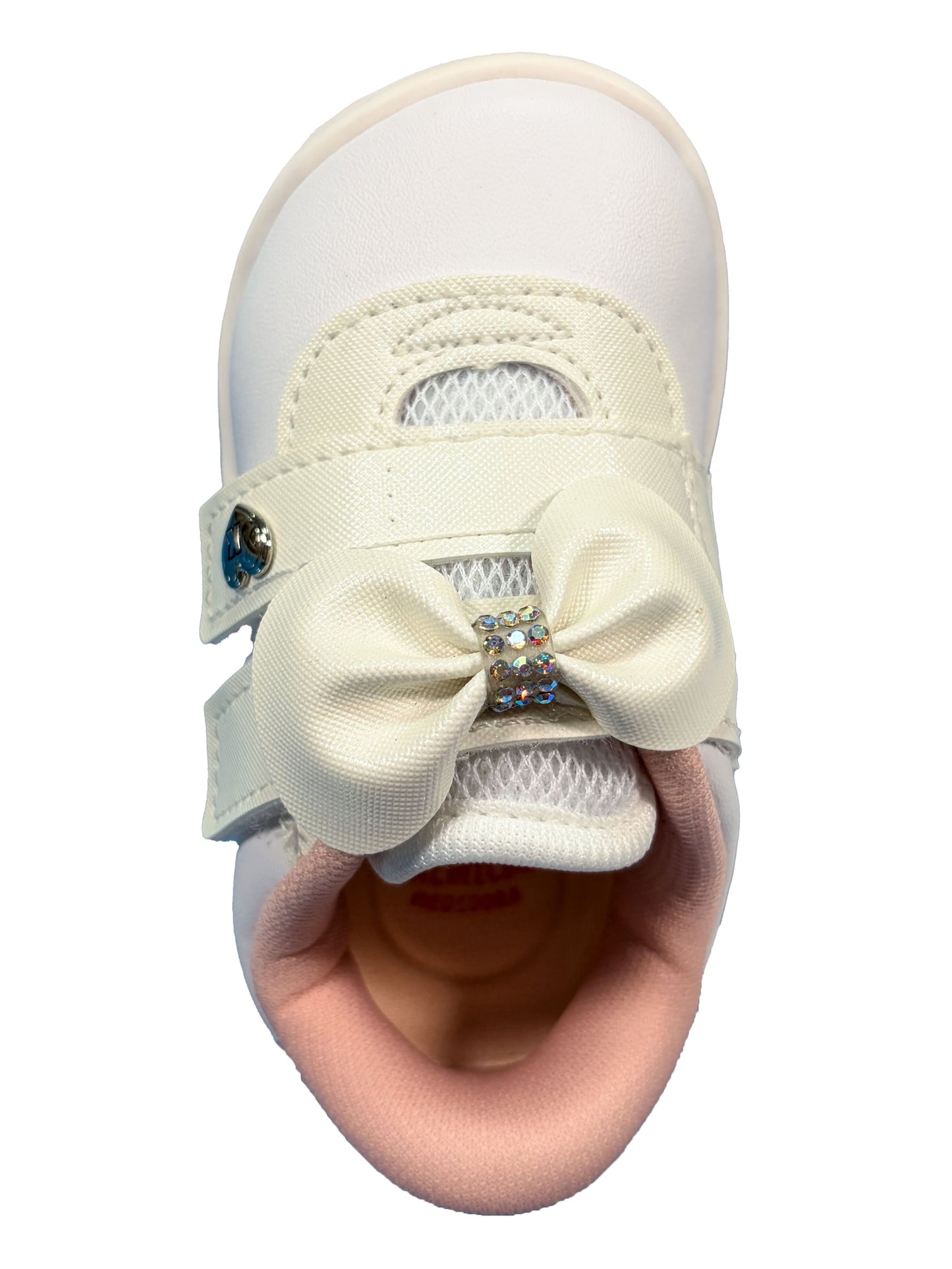 Zapato Blanco/Rosa Lazo
