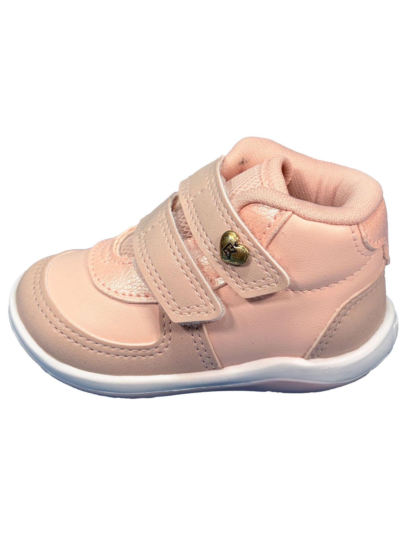 Zapato Velcros Corazon Rosa