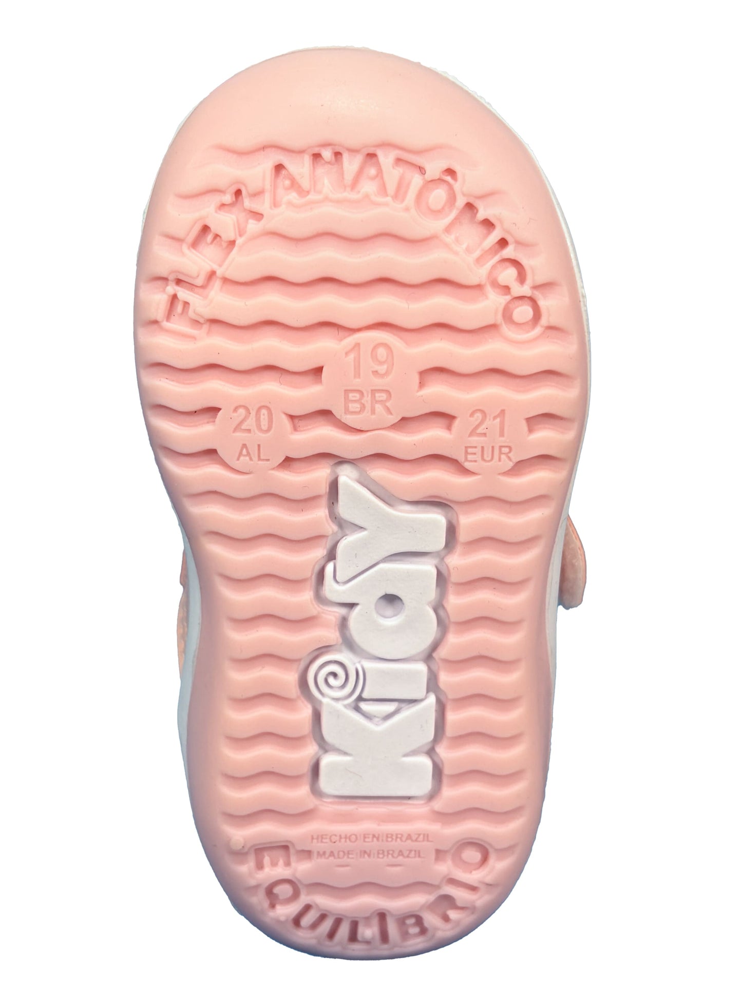 Zapato Velcro Rosa Brillos