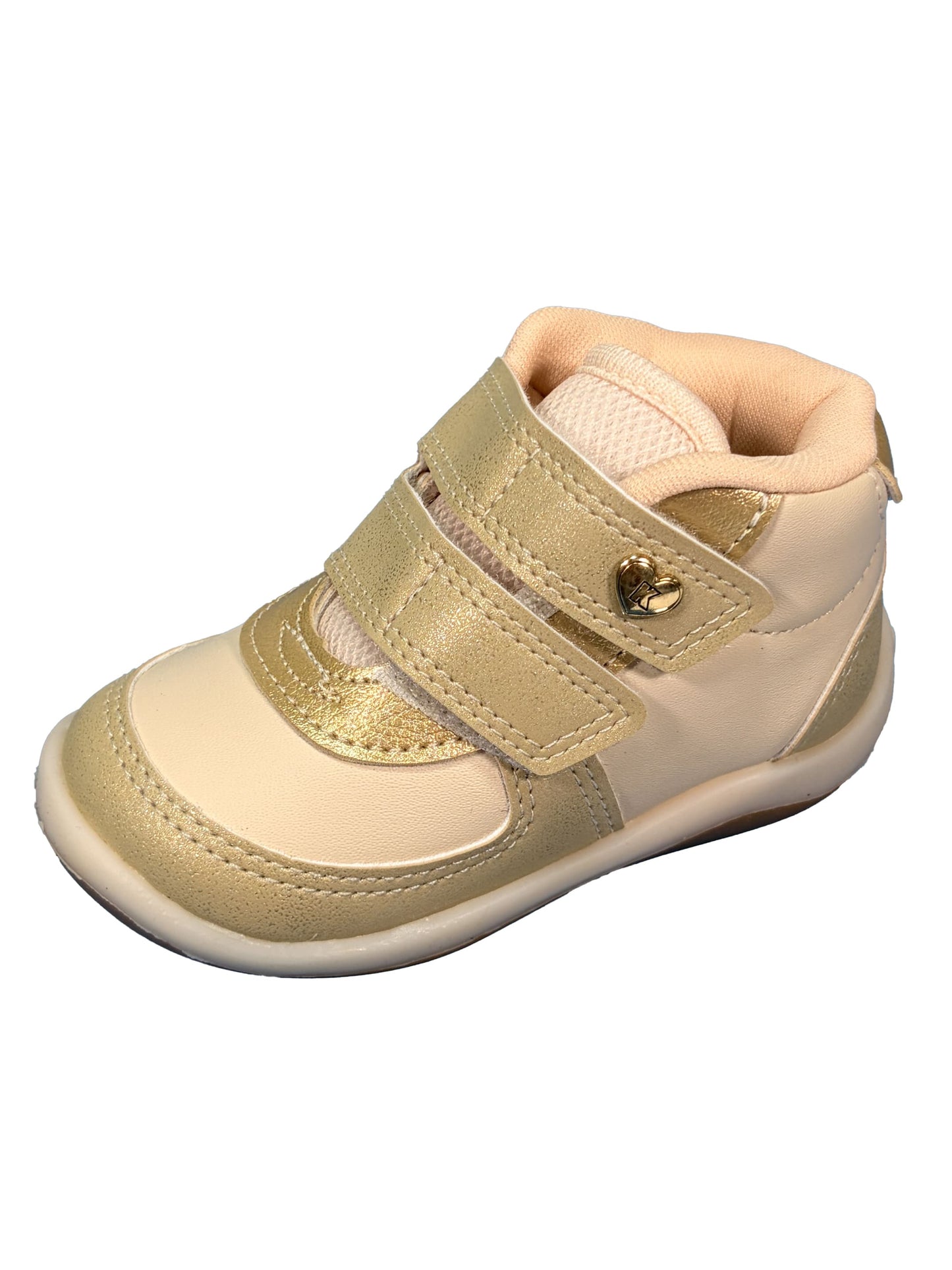 Zapato Velcros Corazon Habano