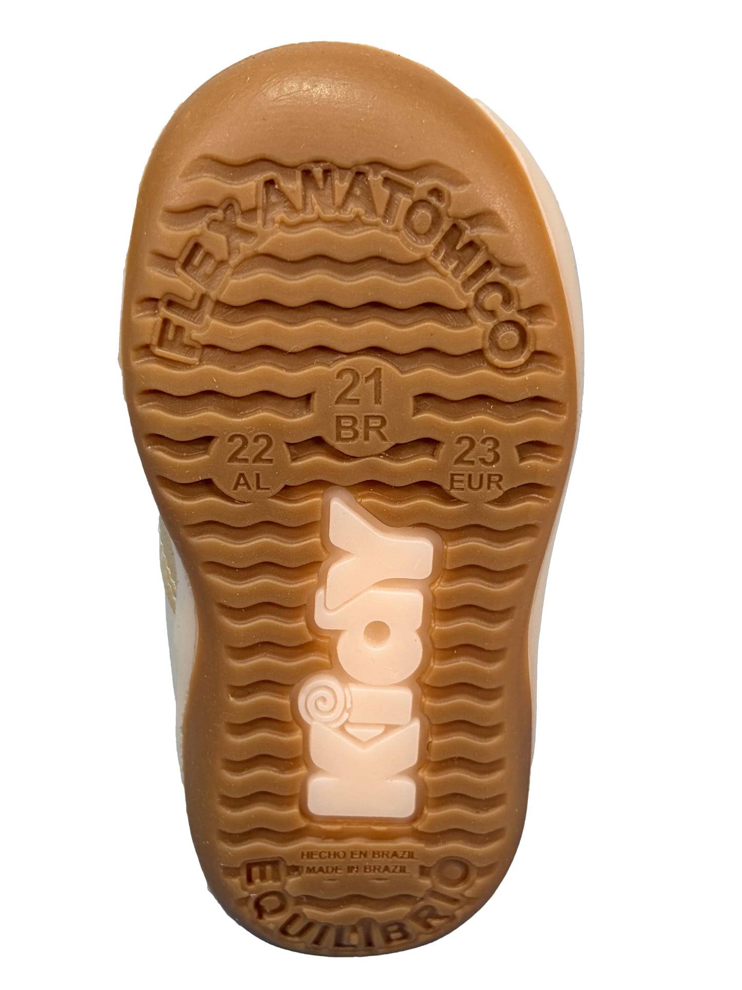 Zapato Velcros Corazon Habano