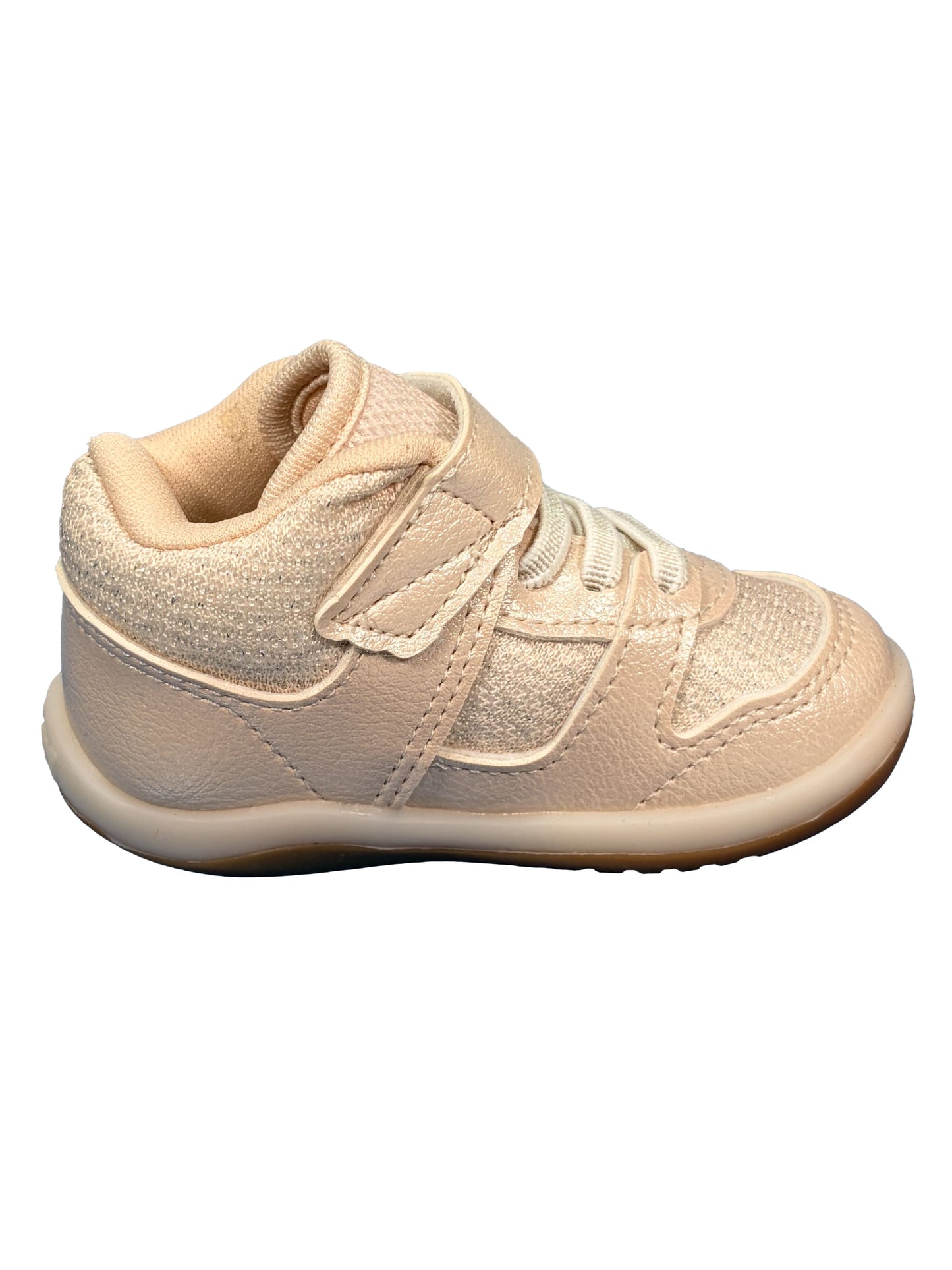 Zapato Velcro Corazon Nude