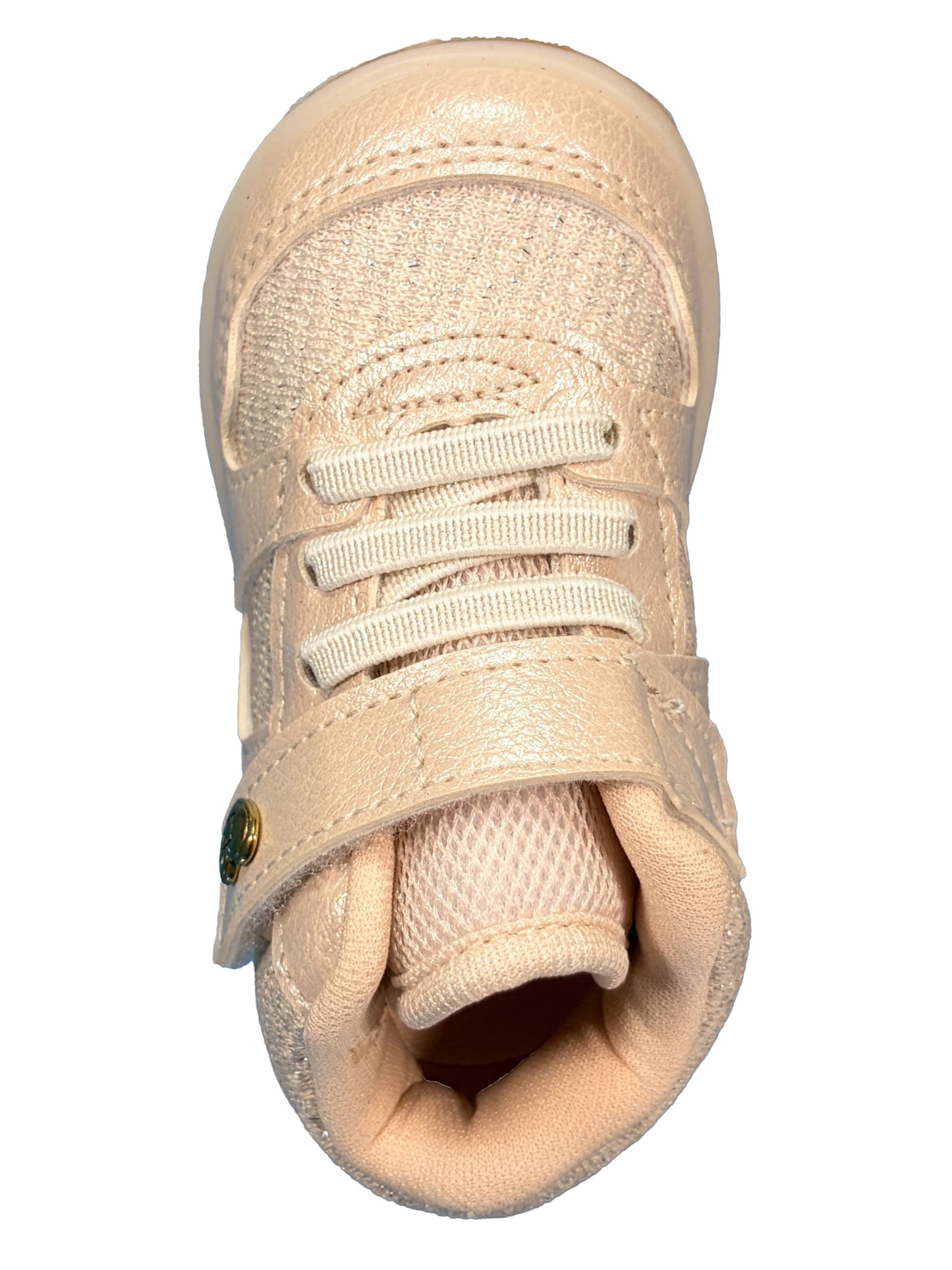 Zapato Velcro Corazon Nude