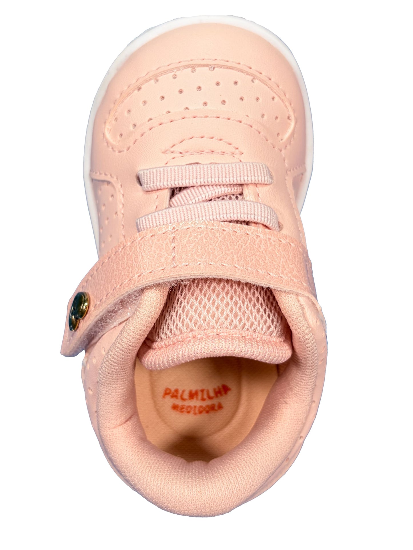 Zapato Velcro Corazon Rosa