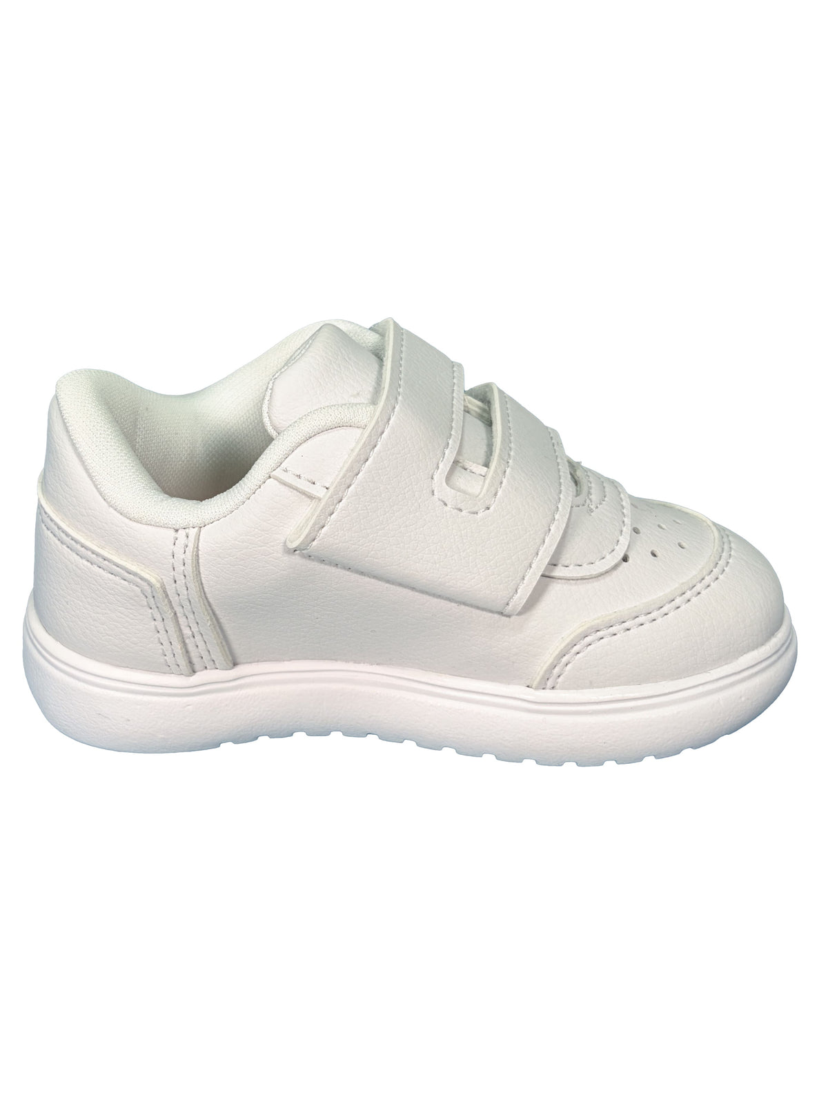 Zapato Blanco Doble Velcro Corazon