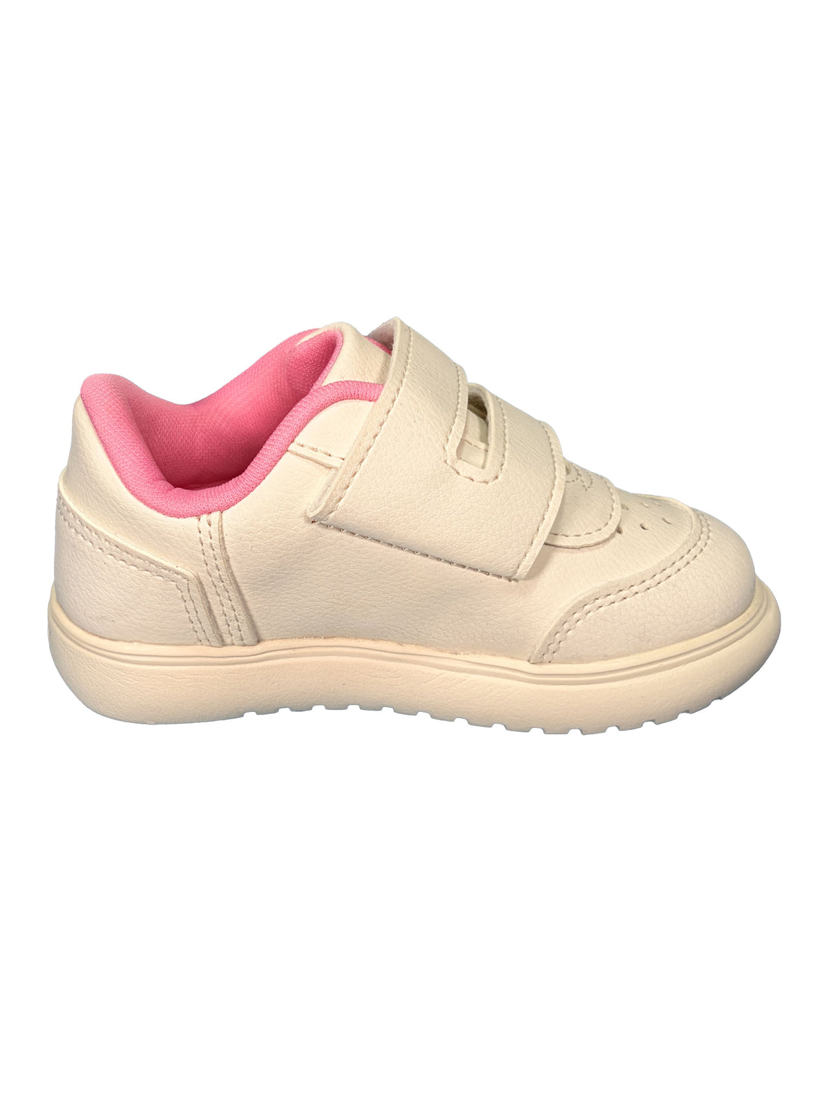 Zapato Beige Doble Velcro Corazon