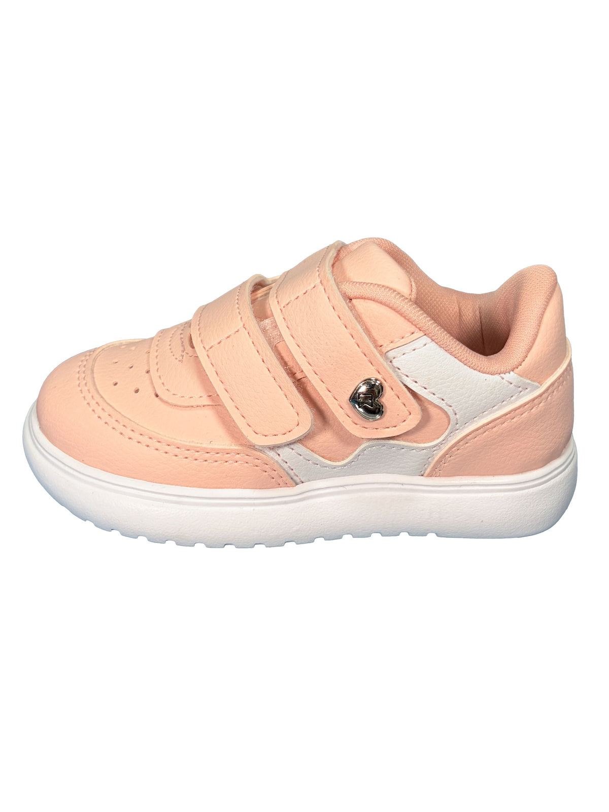 Zapato Rosa Doble Velcro Corazon