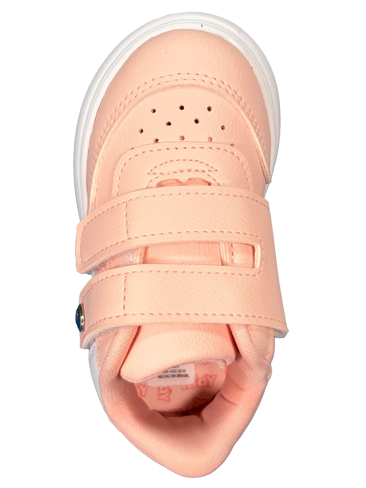 Zapato Rosa Doble Velcro Corazon