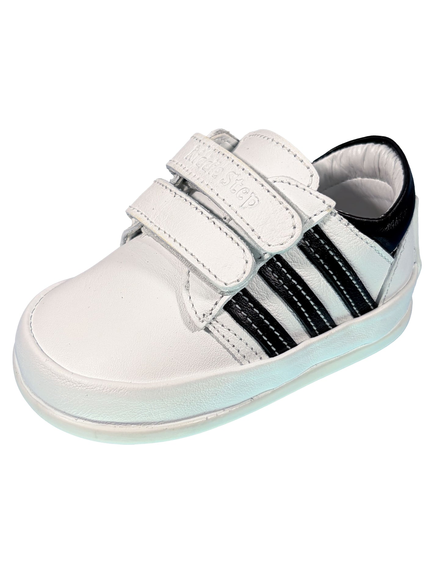 Zapato Blanco Rayas Negras