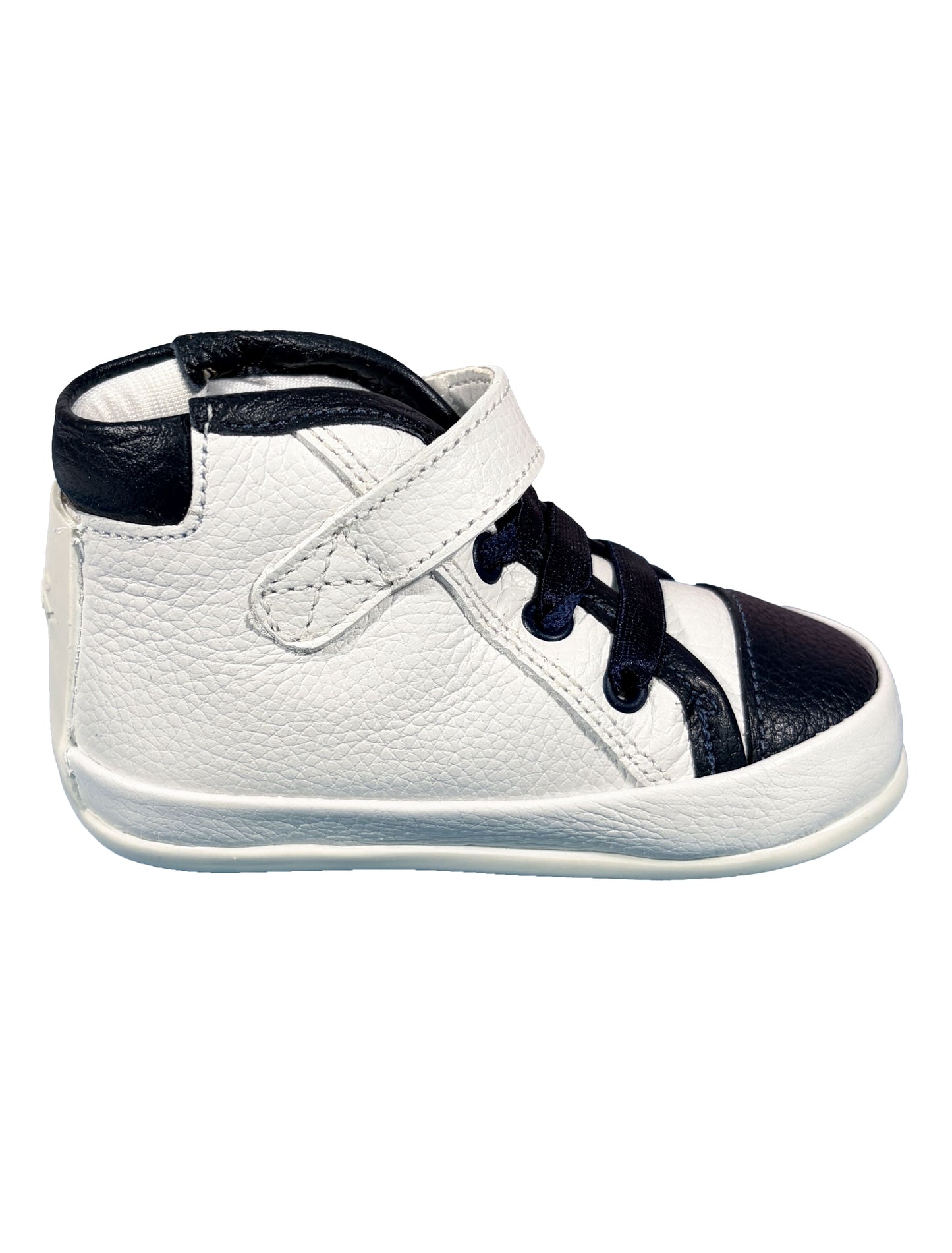 Zapato Botin Blanco con Azul