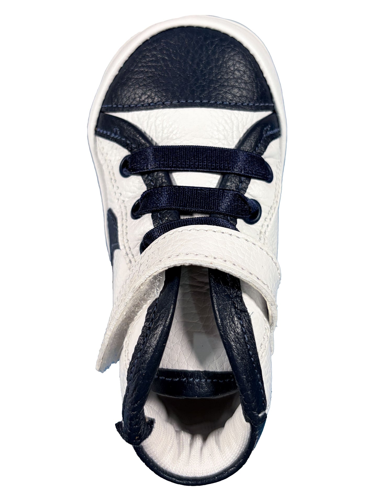 Zapato Botin Blanco con Azul