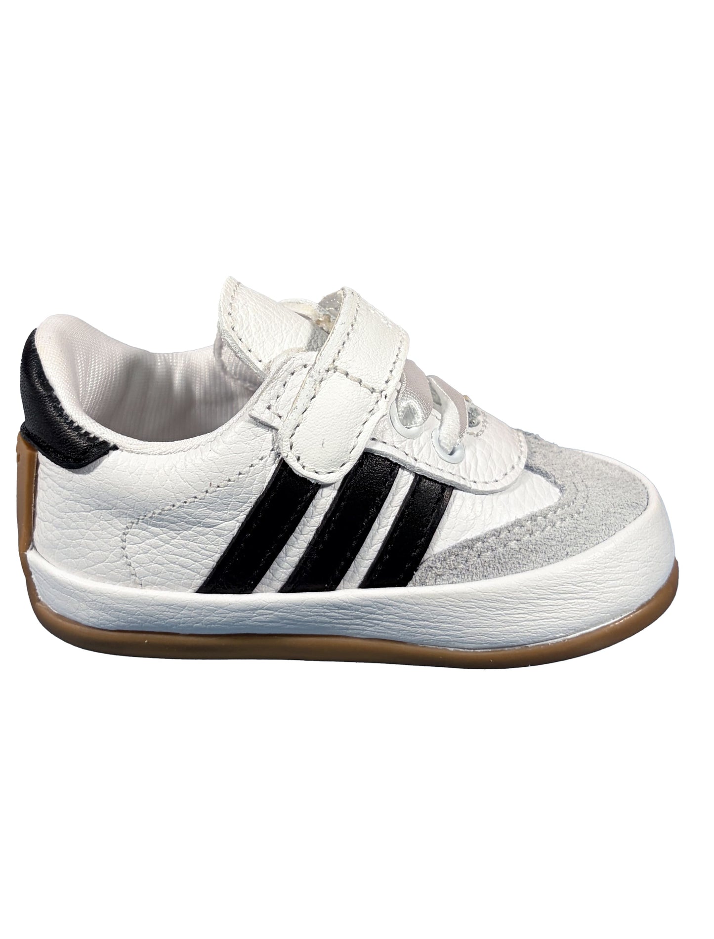 Zapato Tennis Blanco Rayas Negras