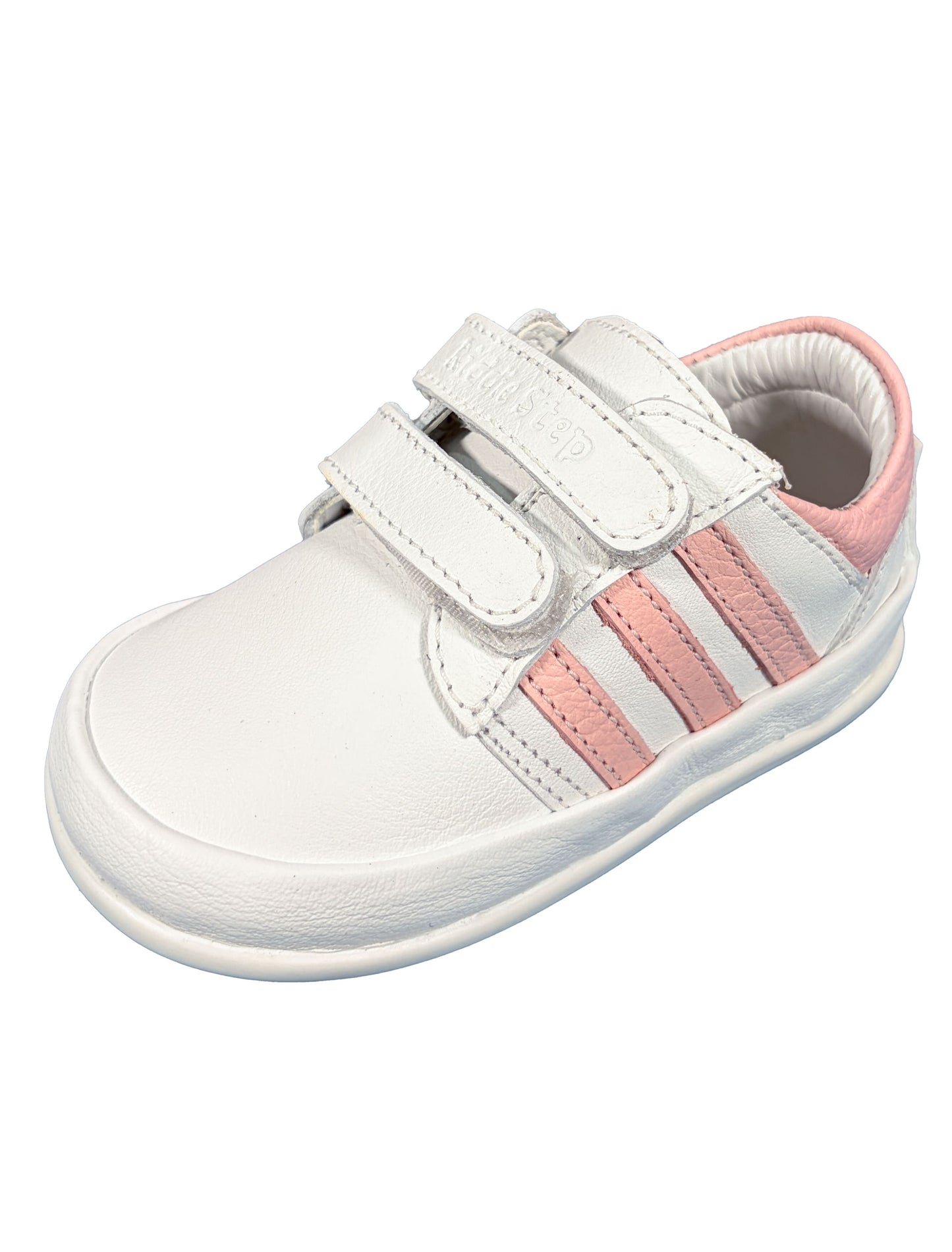 Zapato Blanco Rayas Rosas