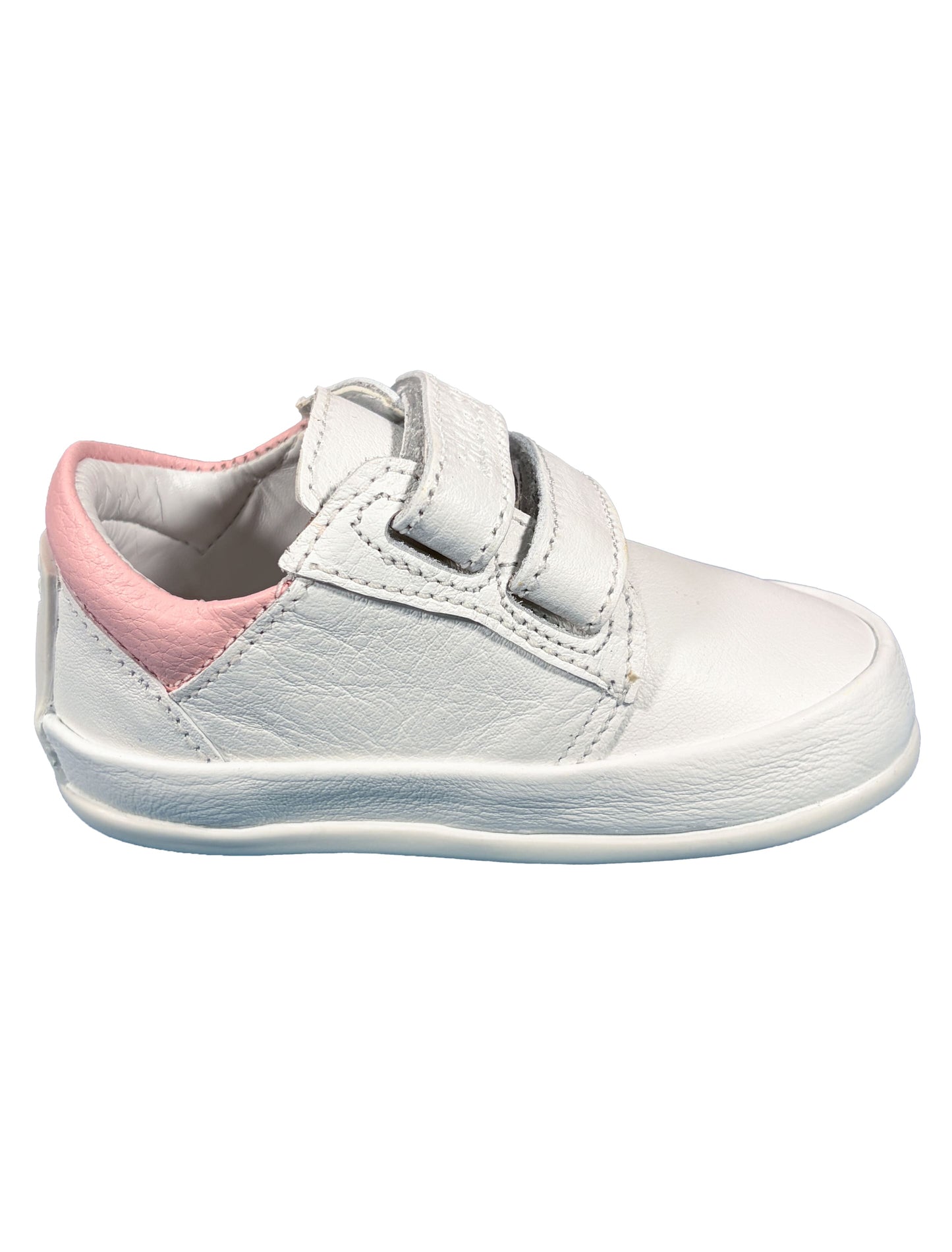 Zapato Blanco Rayas Rosas