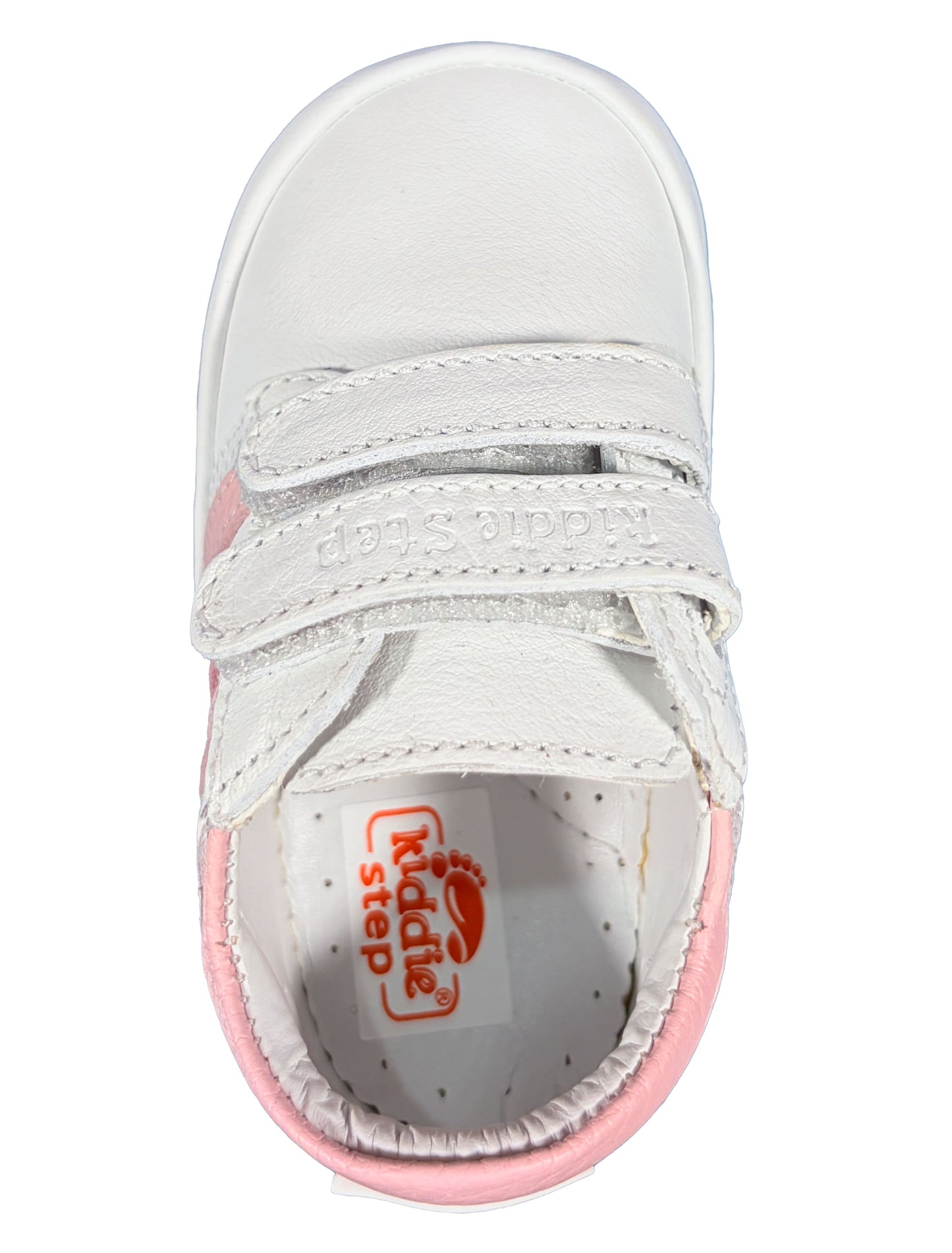 Zapato Blanco Rayas Rosas