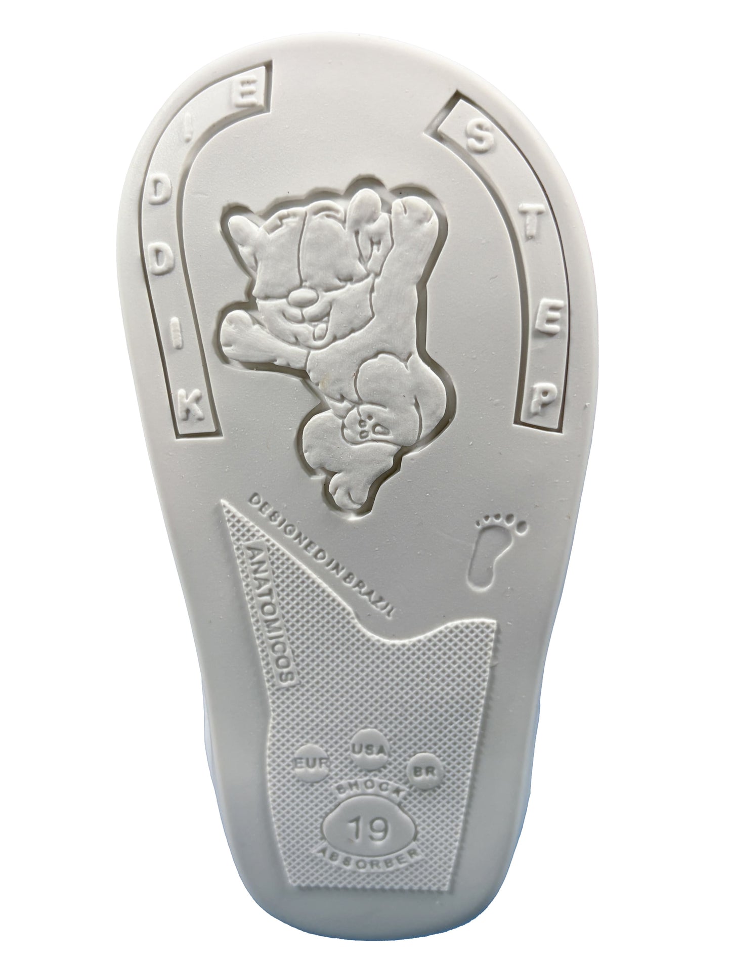 Zapato Blanco Rayas Rosas