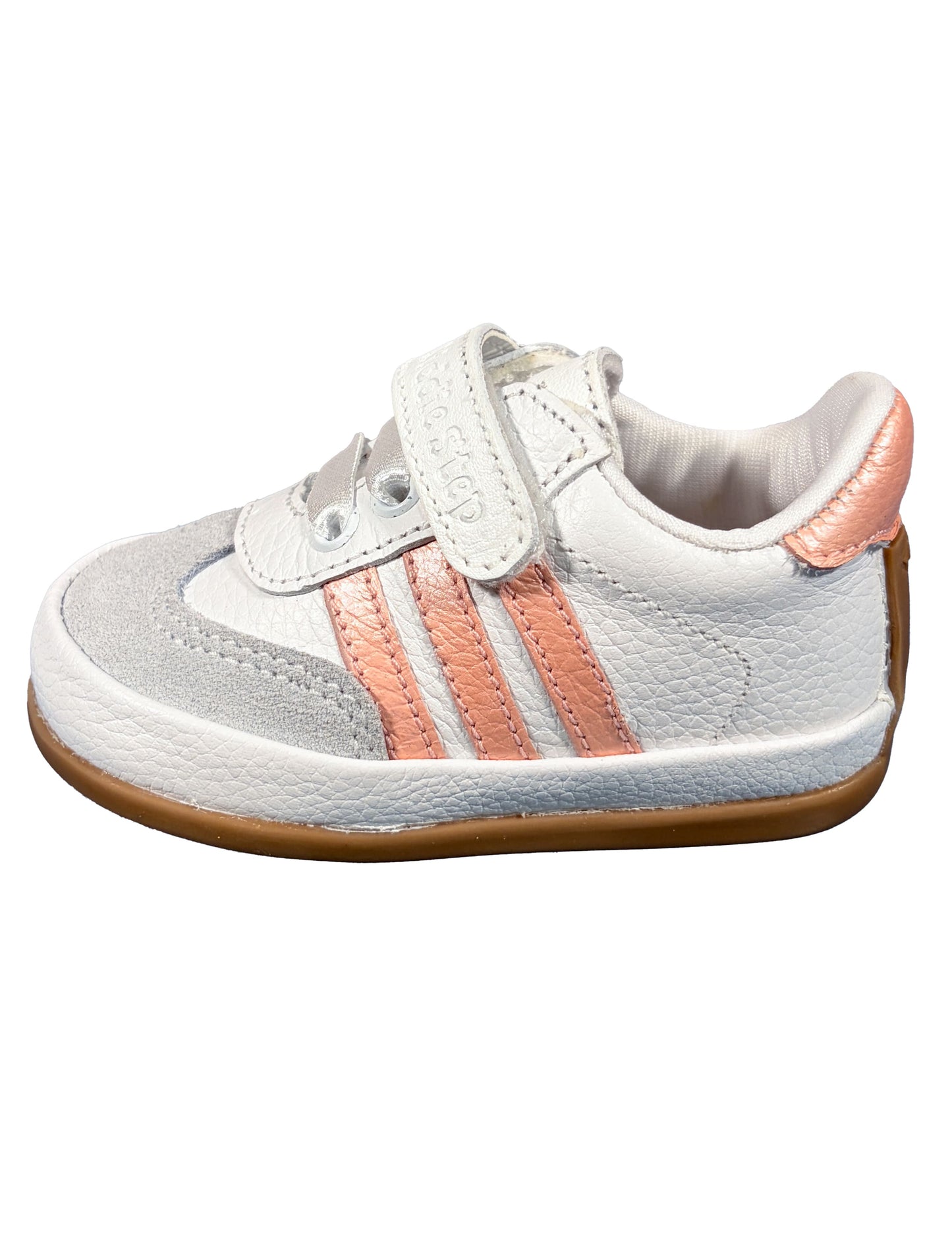 Zapato Tennis Blanco Rayas Rosas