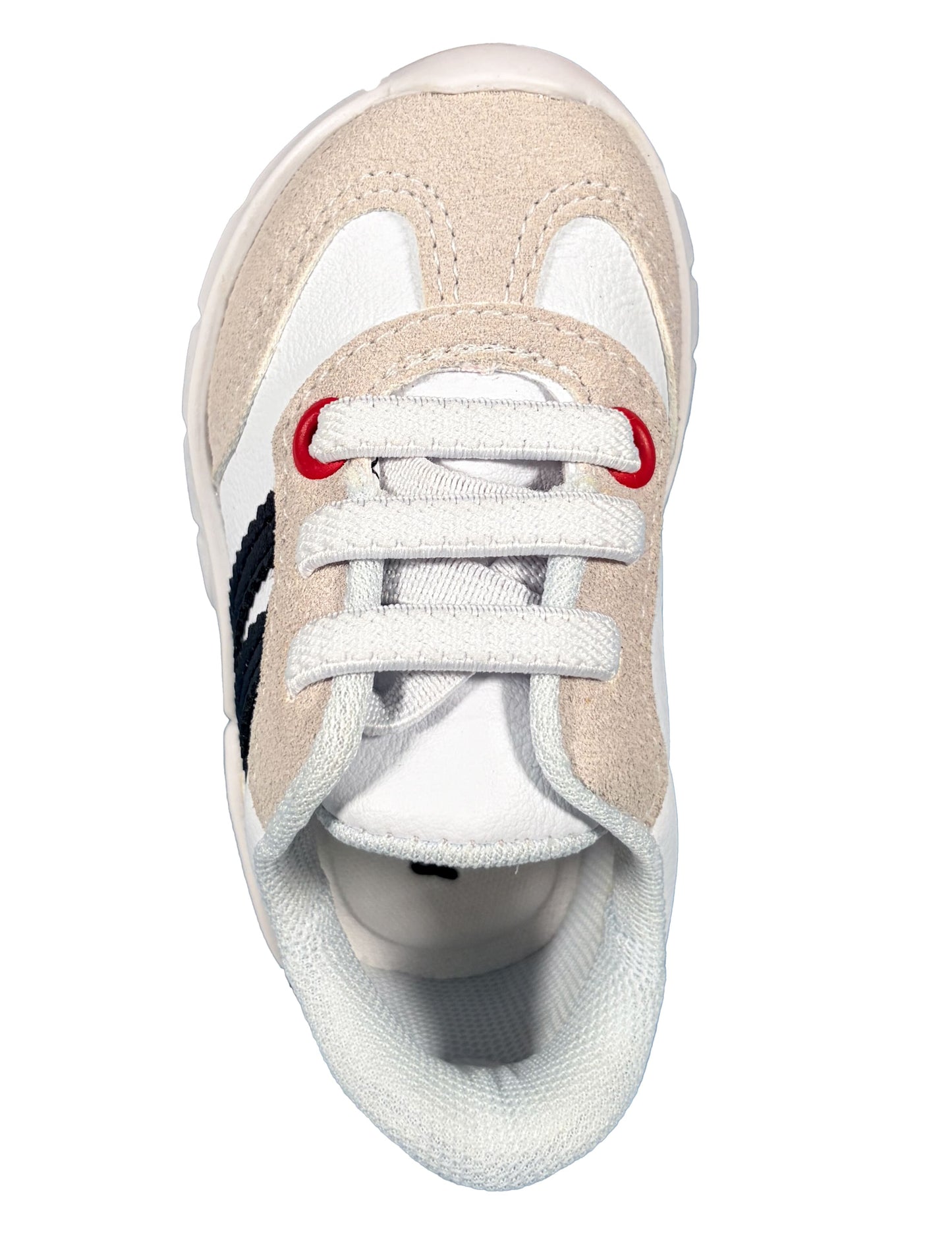 Zapato Blanco con Beige Rayas