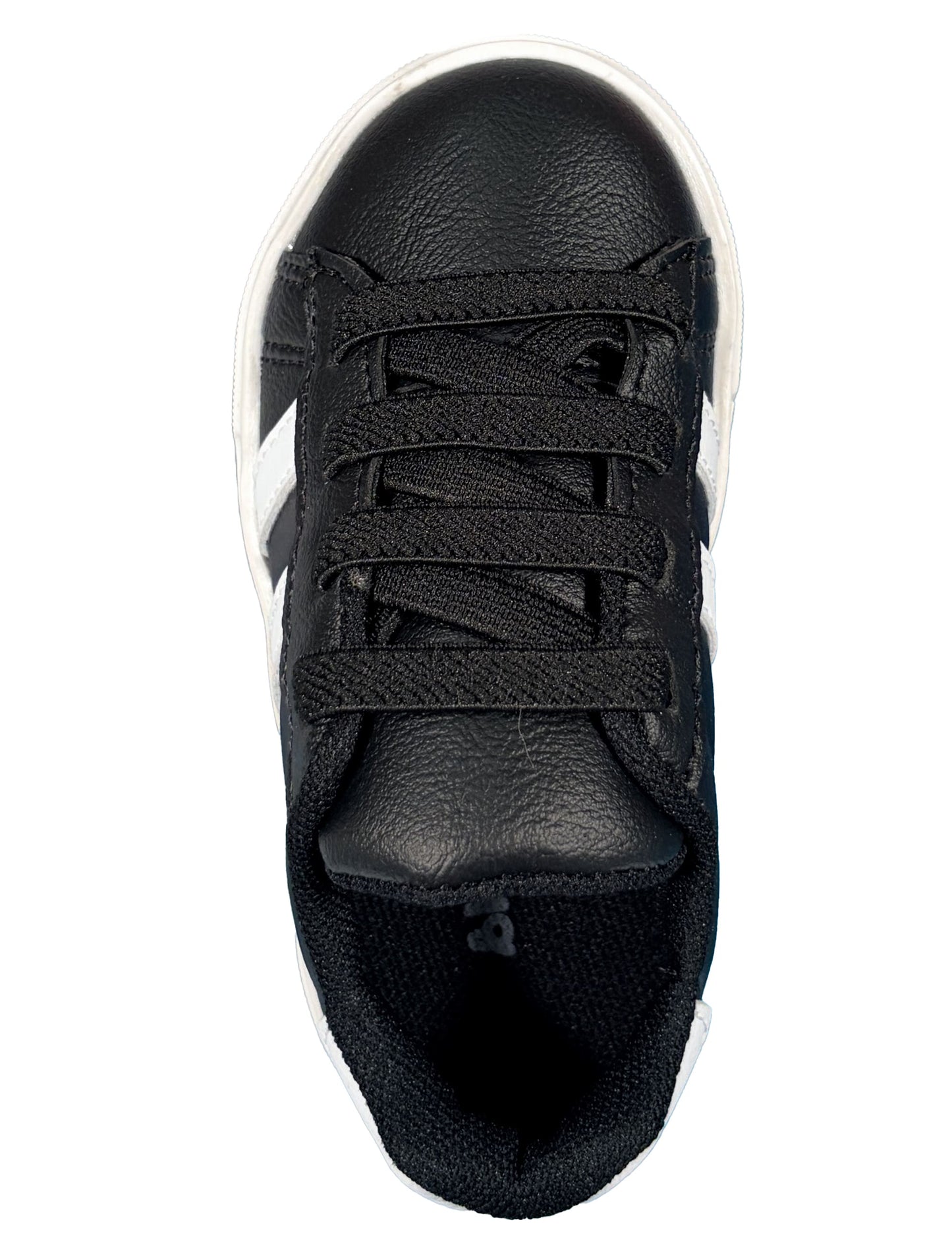 Zapato Negro Rayas Blancas