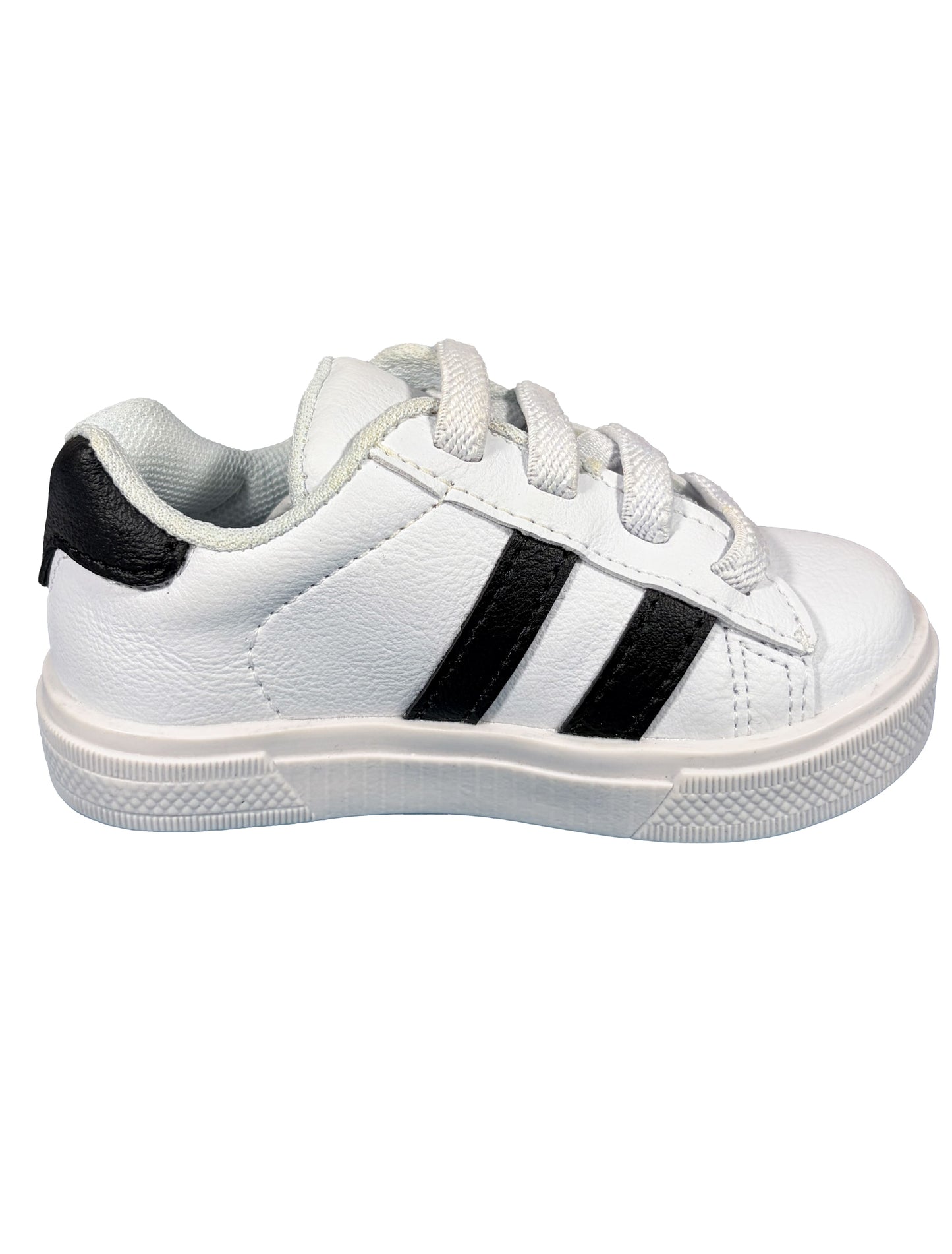 Zapato Blanco Rayas Negras