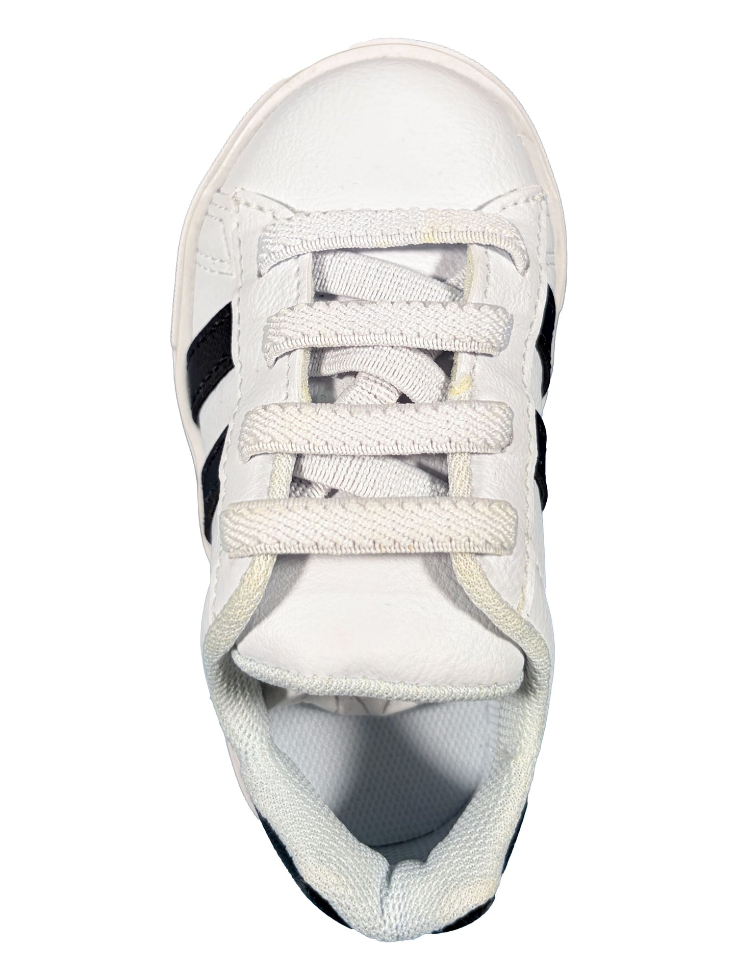 Zapato Blanco Rayas Negras