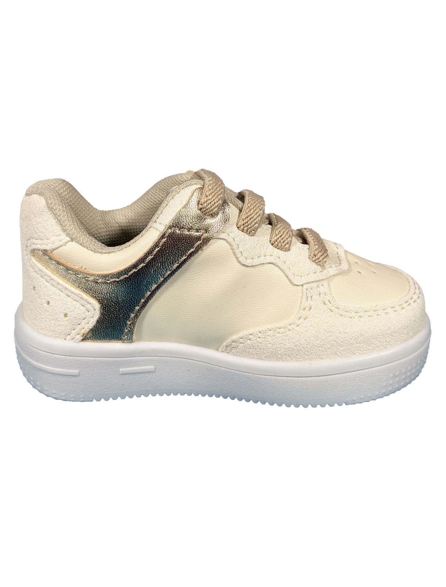 Zapato Beige con Dorado