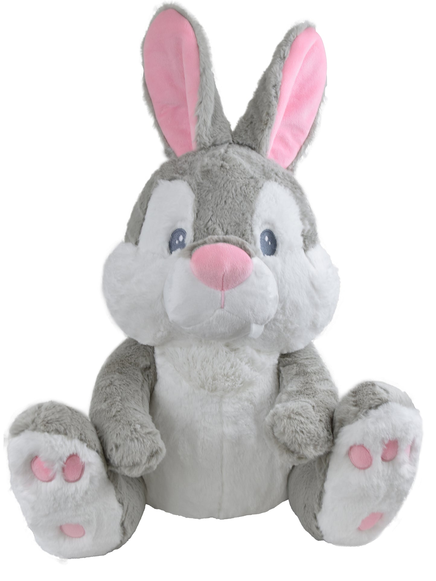 Conejo Sentado Gris Grande