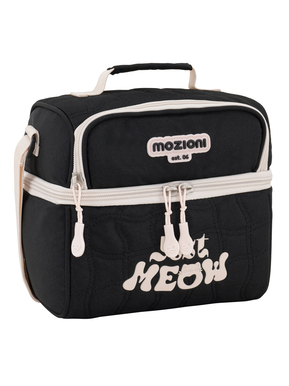 Lonchera Just Meow Negra Beige