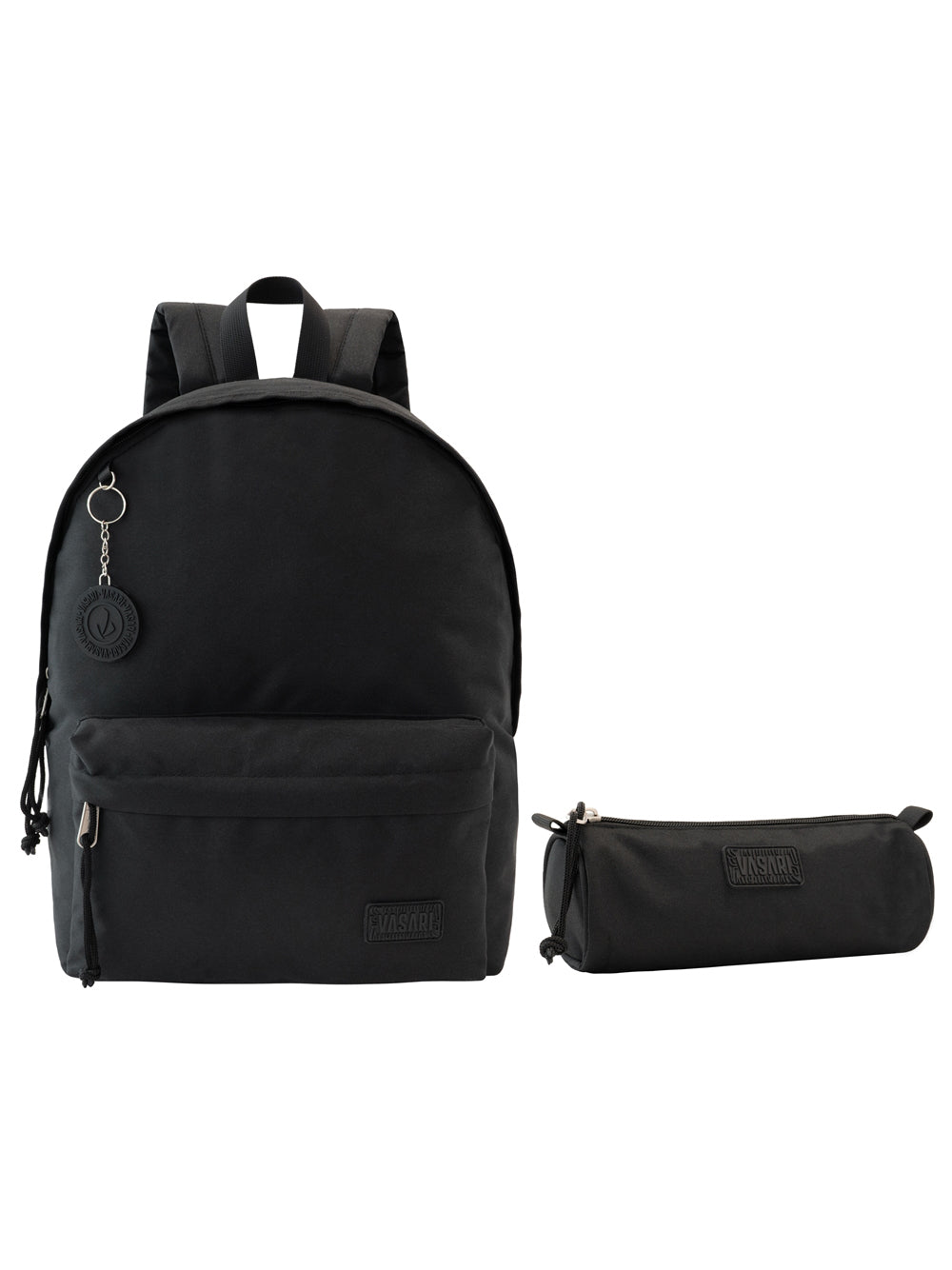 Mochila Negra Con Cartuchera