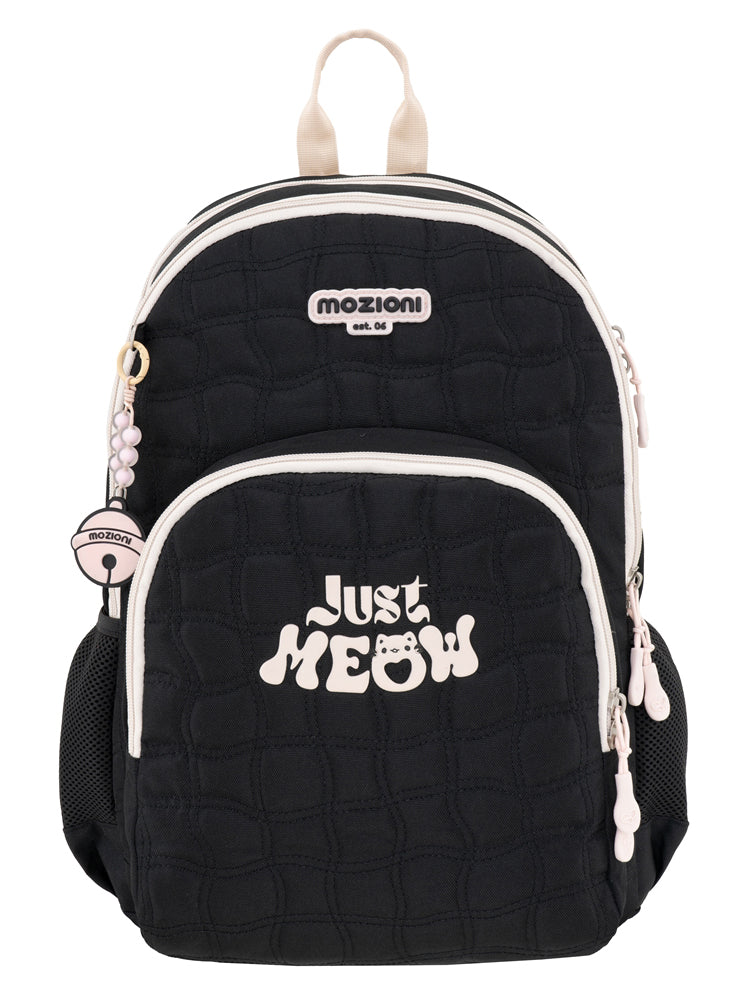 Mochila Negra Just Meow
