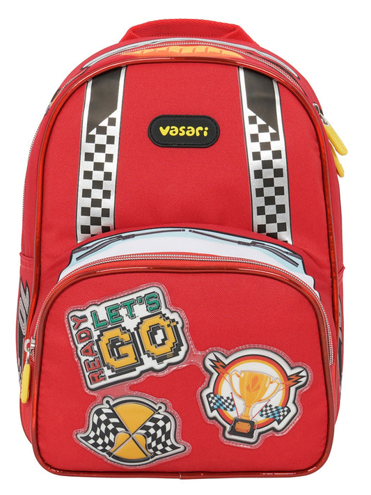 Mochila Pre Escolar Carro Rojo